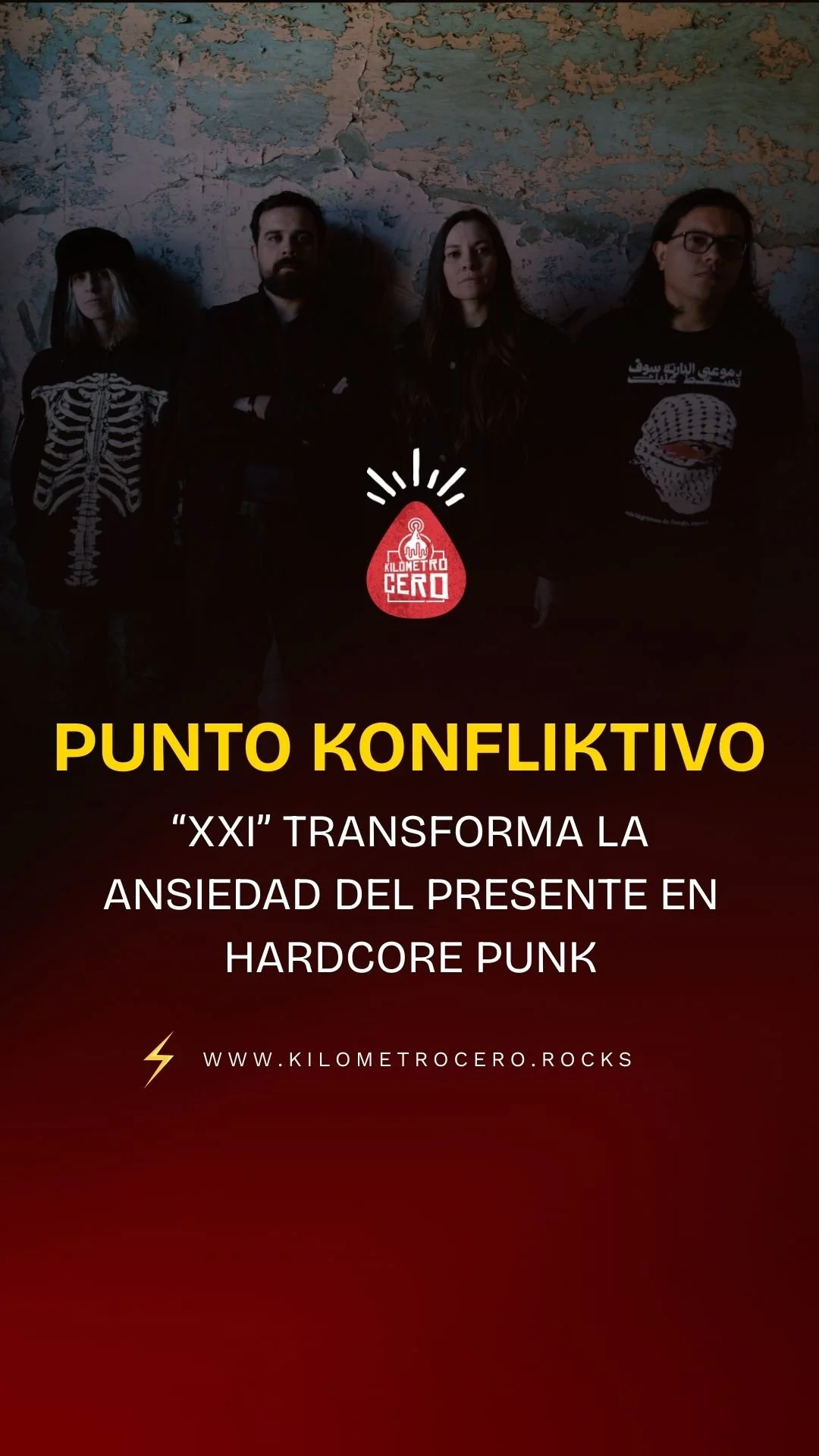 “XXI”: Punto Konfliktivo transforma la ansiedad del presente en hardcore punk