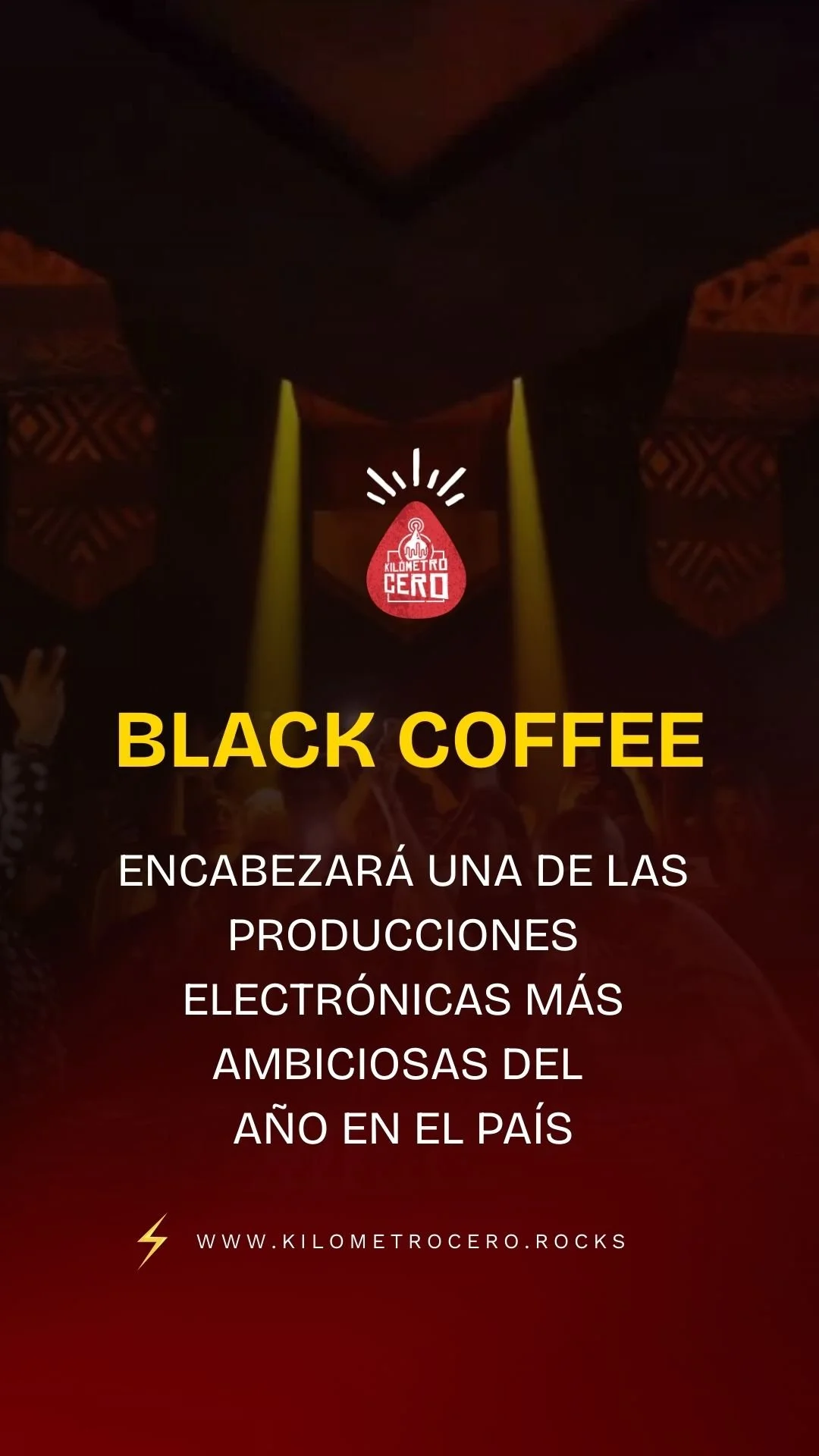 Black Coffee encabezará una de las producciones electrónicas más ambiciosas del año en el país