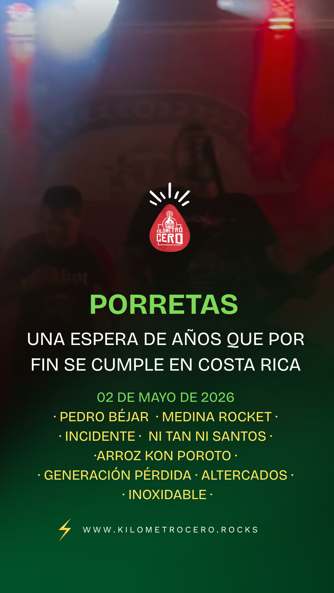 Porretas en Costa Rica una espera de años que por fin se cumple