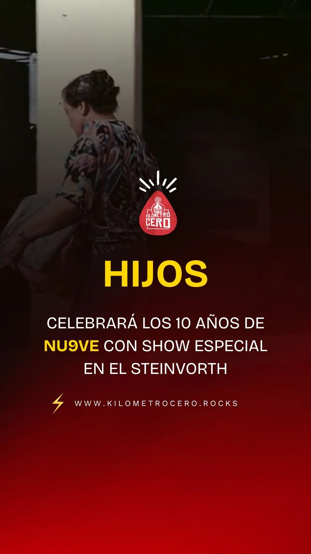 HIJOS celebrará los 10 años de NU9VE con show especial en el Steinvorth