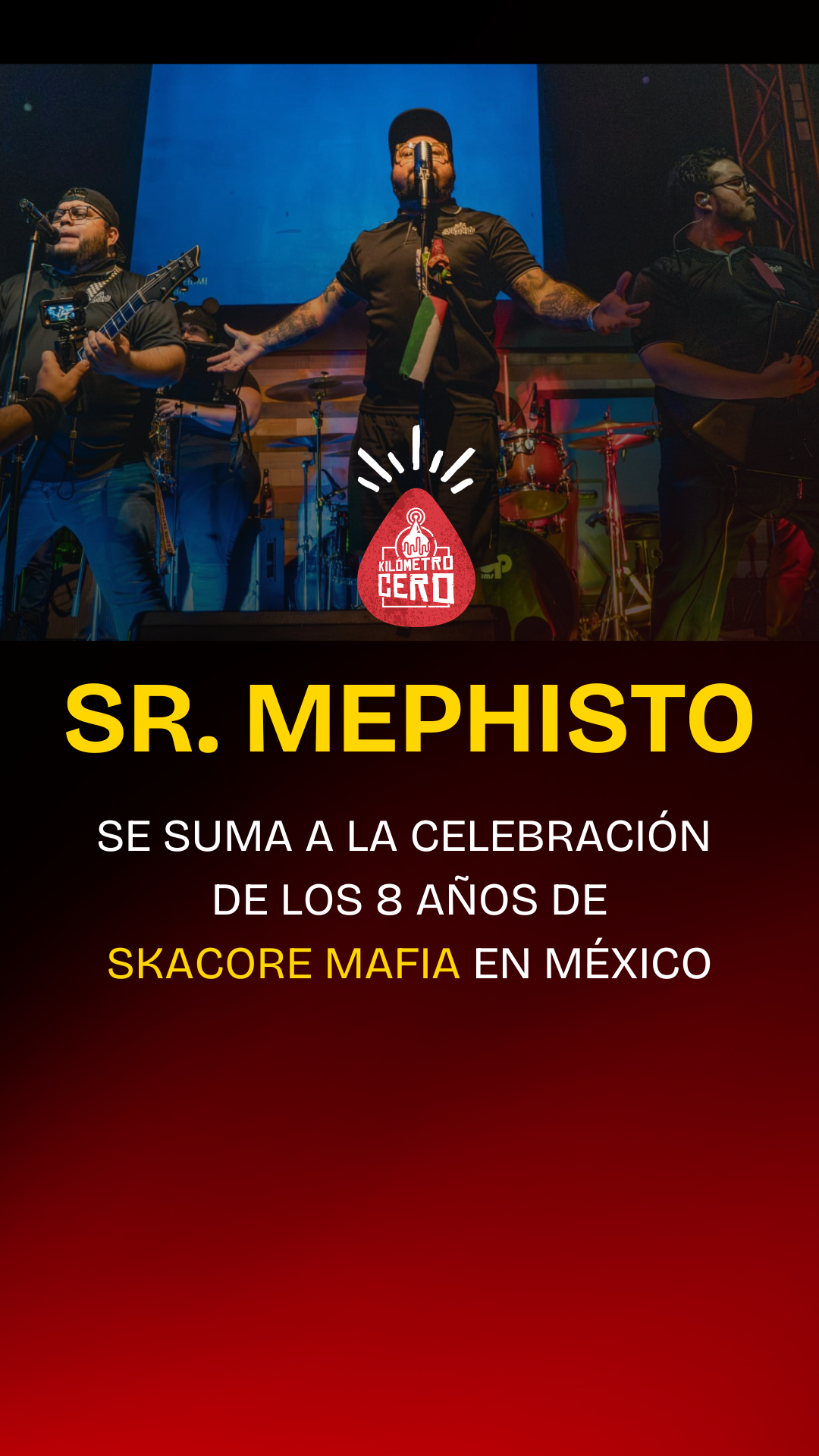 Sr. Mephisto se suma a la celebración de los 8 años de Skacore Mafia en méxico