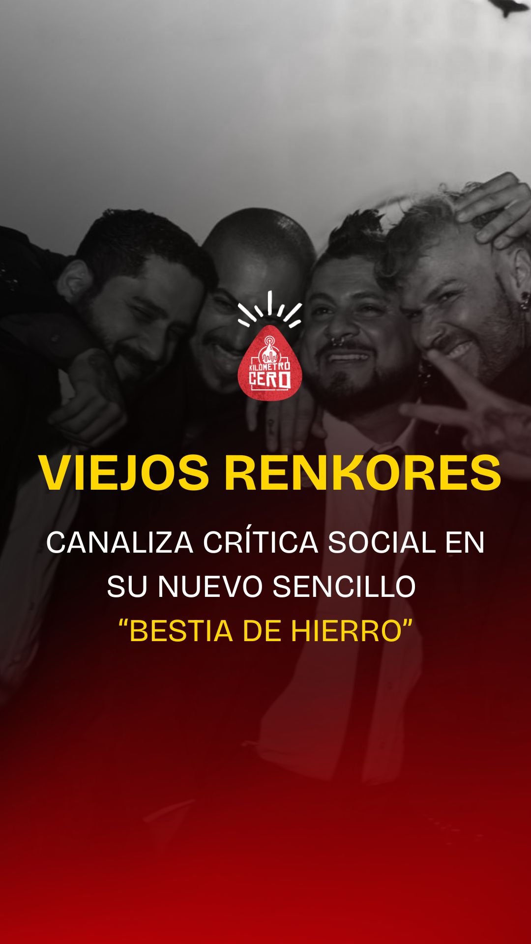 Viejos Renkores canaliza crítica social en su nuevo sencillo “Bestia de Hierro”
