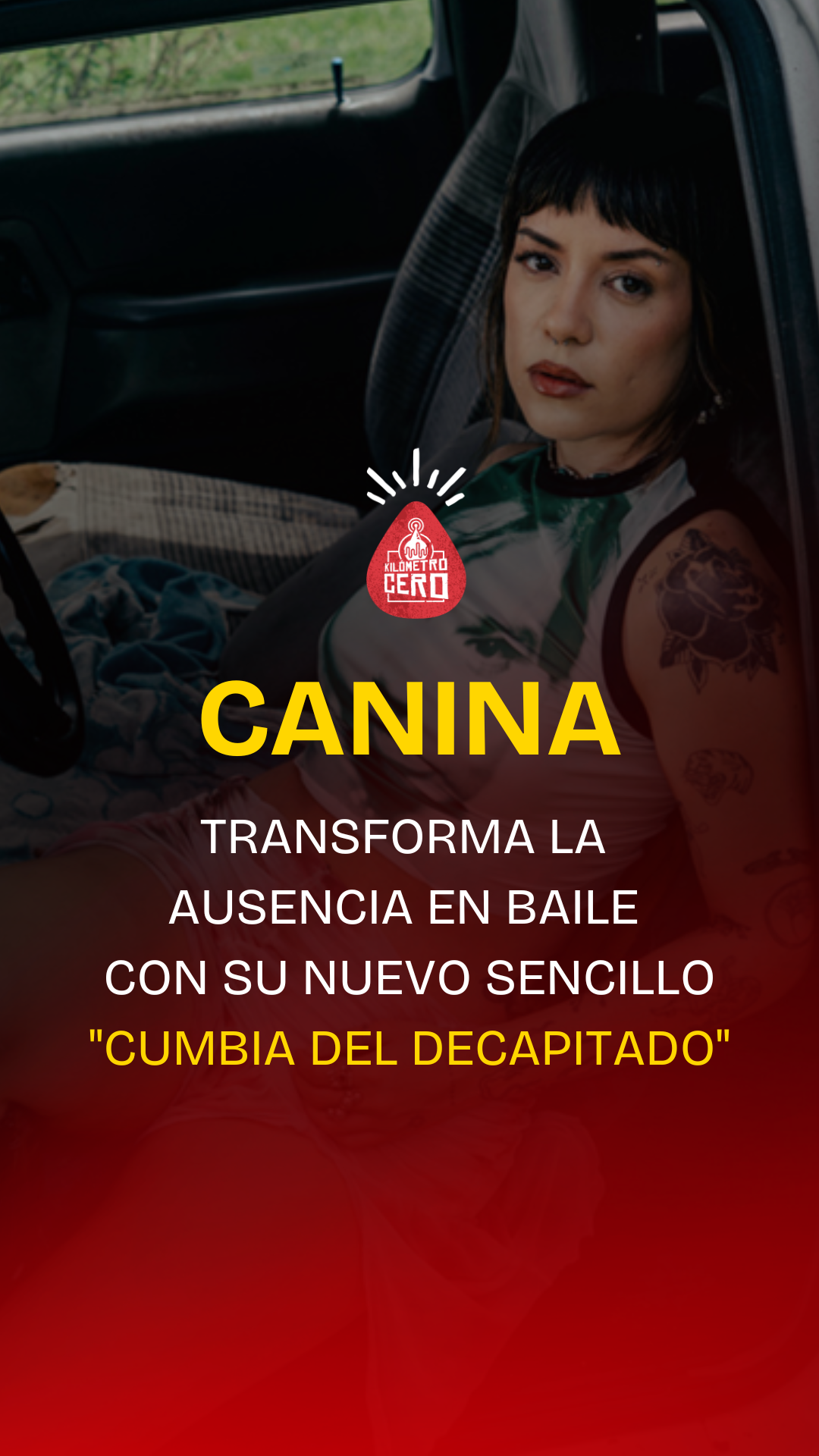 CANINA transforma la ausencia en baile con su nuevo sencillo "Cumbia del Decapitado"