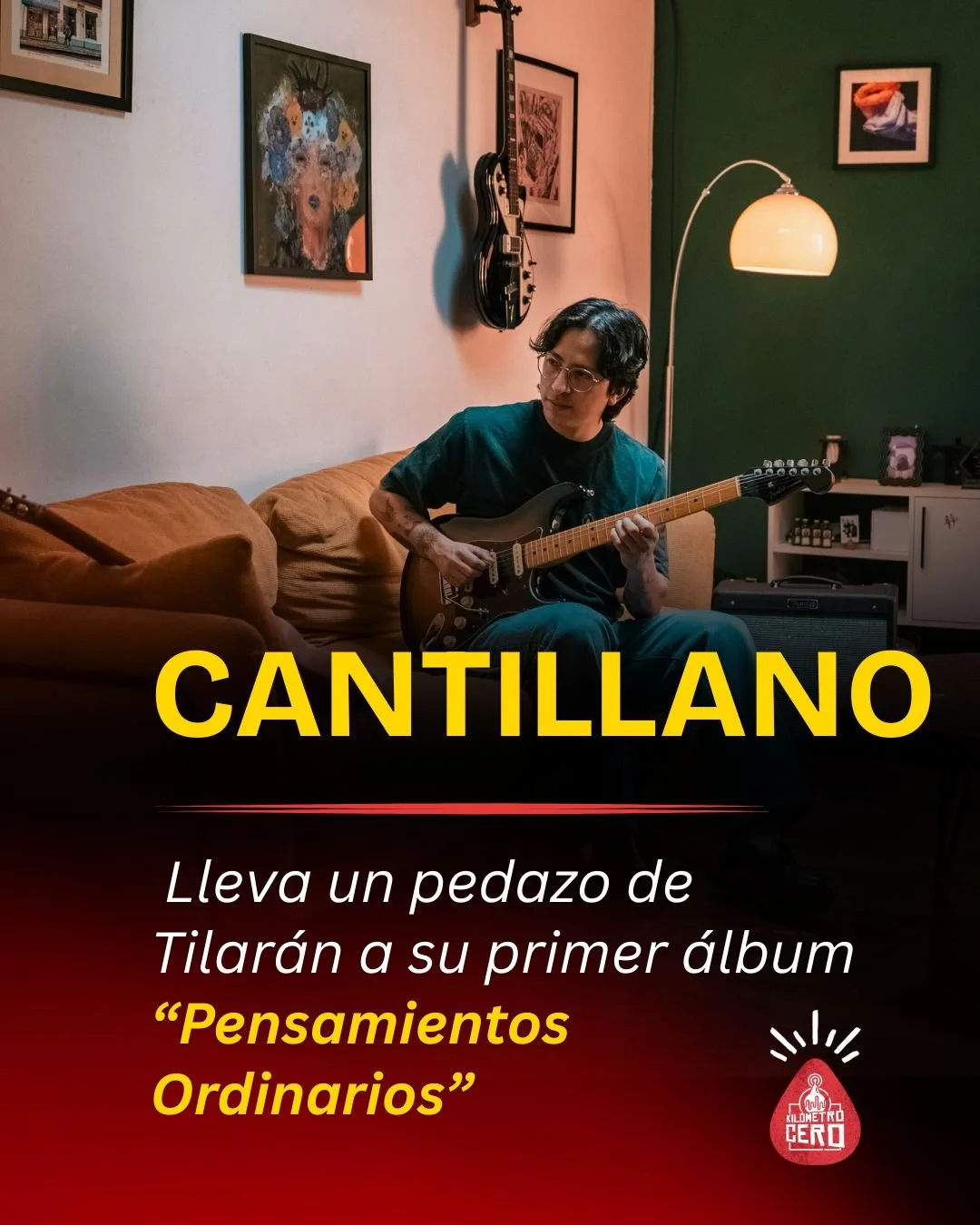 Cantillano lleva un pedazo de Tilarán a su primer álbum