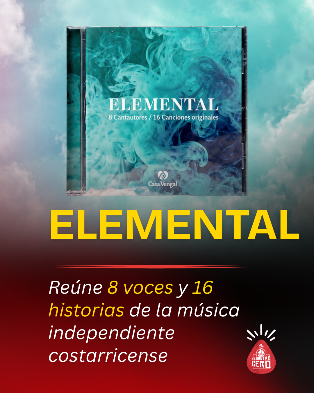 Elemental reúne ocho voces y 16 historias de la música independiente costarricense