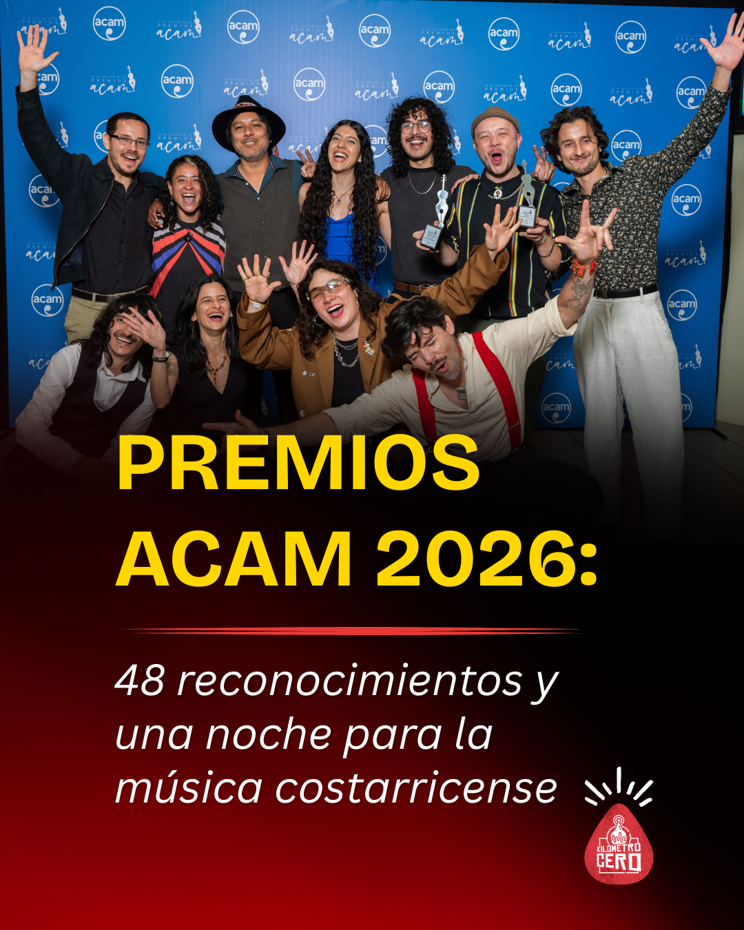 Premios ACAM 2026: 48 reconocimientos y una noche para la música costarricense