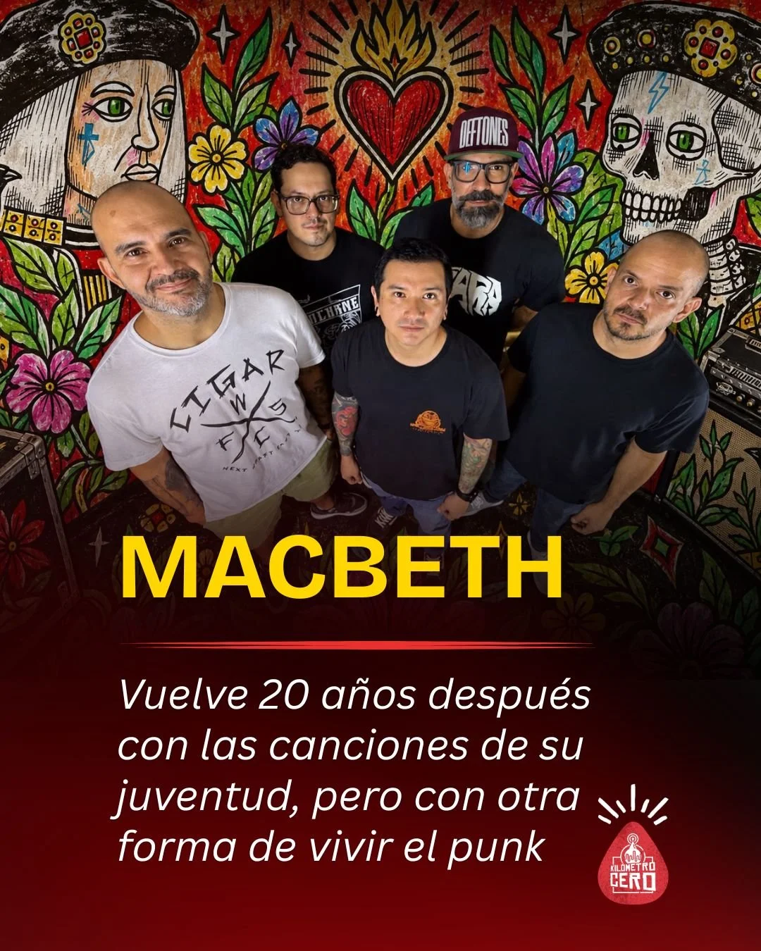 Macbeth vuelve 20 años después con las canciones de su juventud, pero con otra forma de vivir el punk