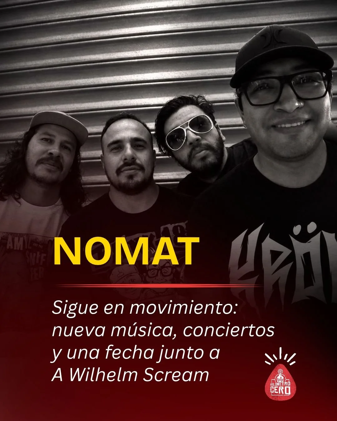 NOMAT sigue en movimiento: nueva música, conciertos y una fecha junto a A Wilhelm Scream
