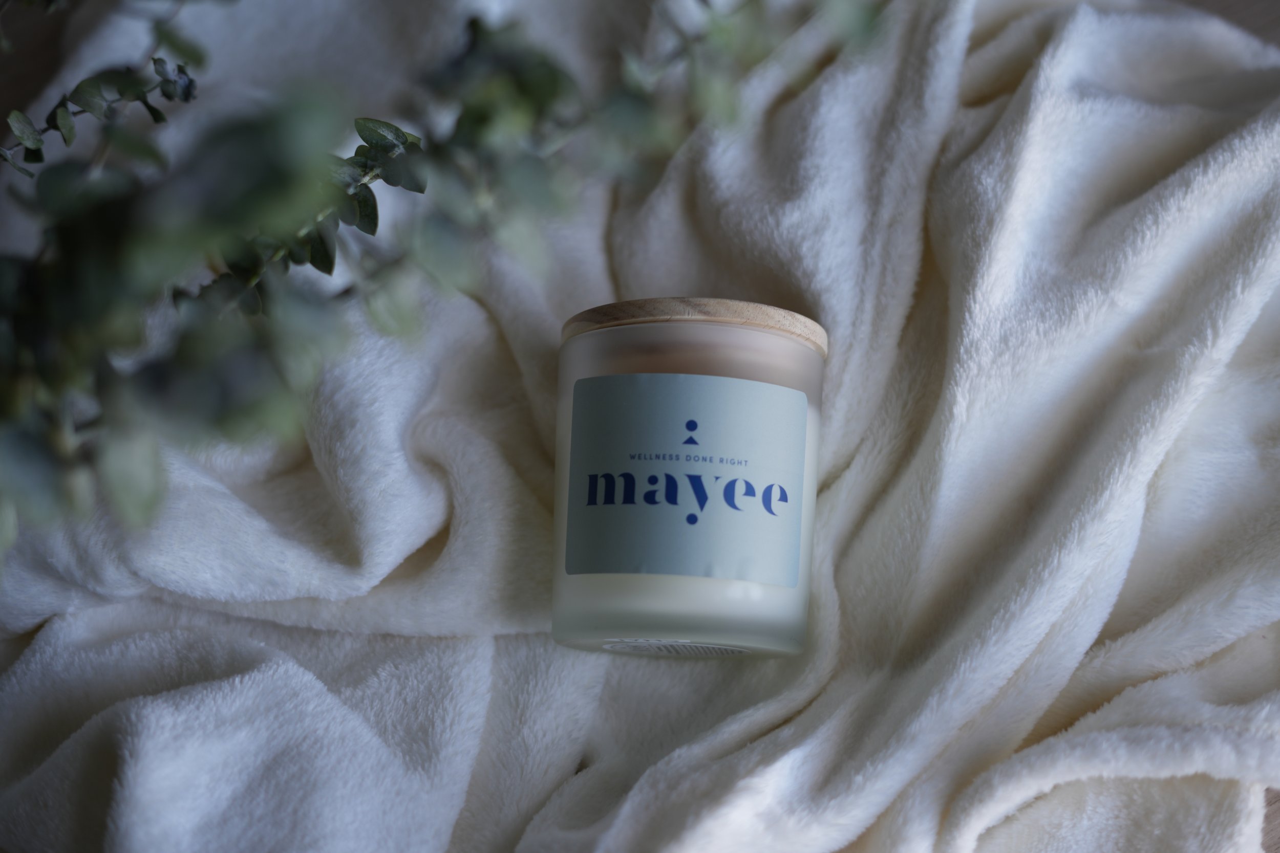 Frosted Glass Candle, 11oz