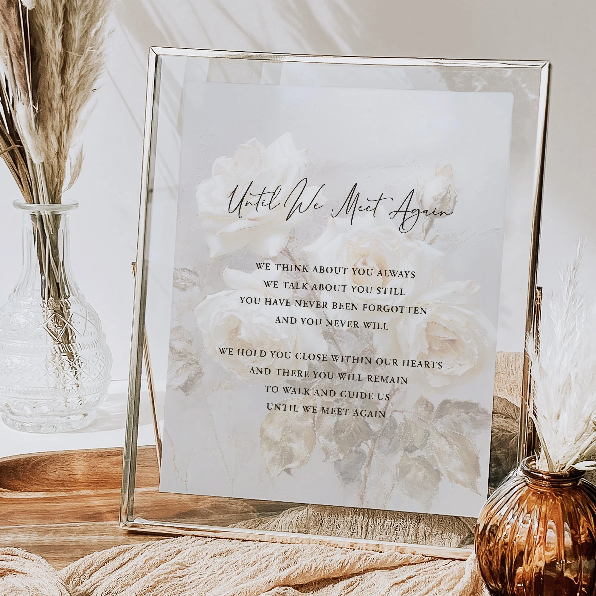 Ivory Whisper Memorial Sign - W007