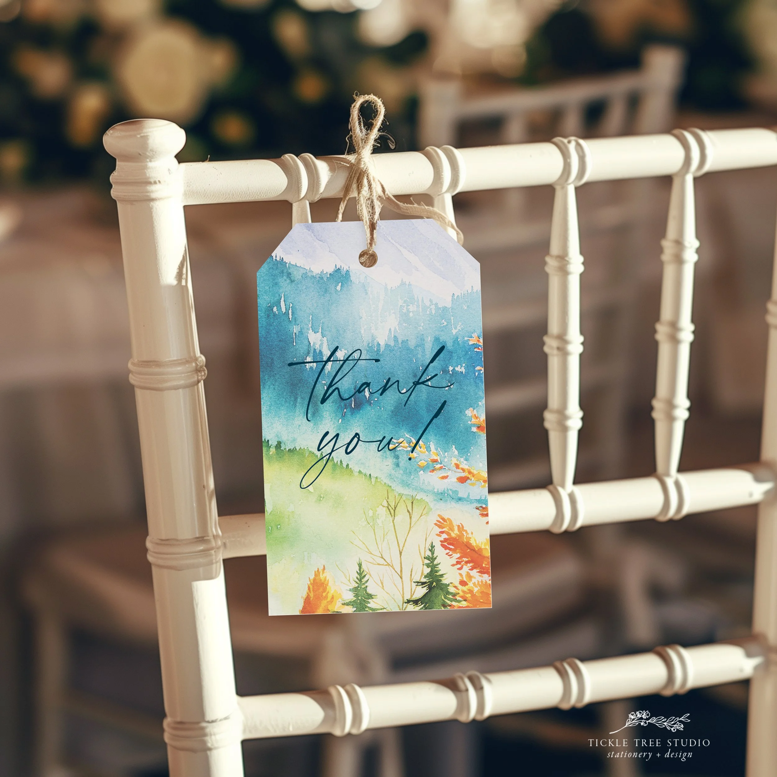 Amberwood Favour Tags - W018