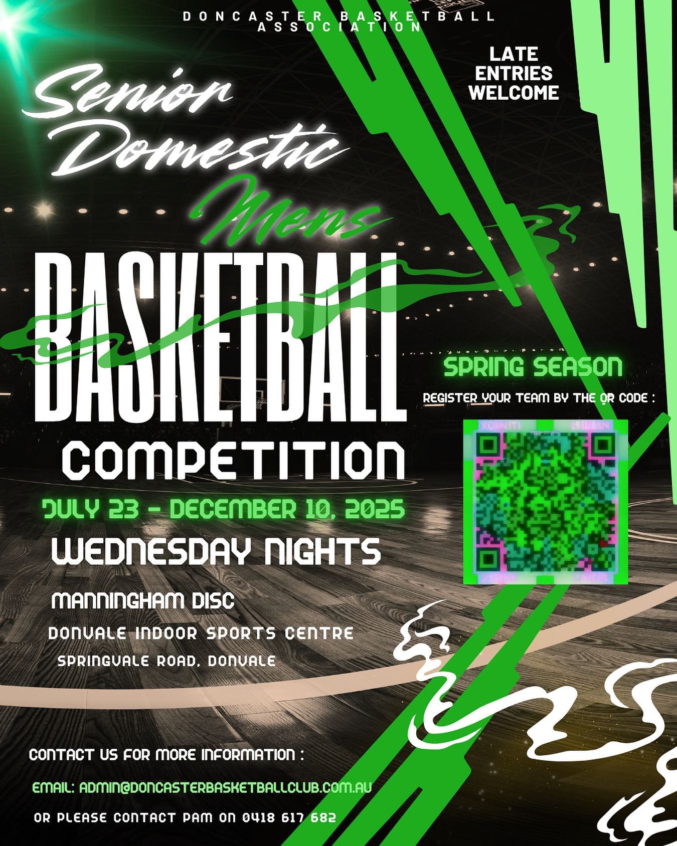Just a reminder that registrations are open for our Senior Domestic Competition’s Spring 2025 Season.
Scan the QR above or use the link in bio to register!