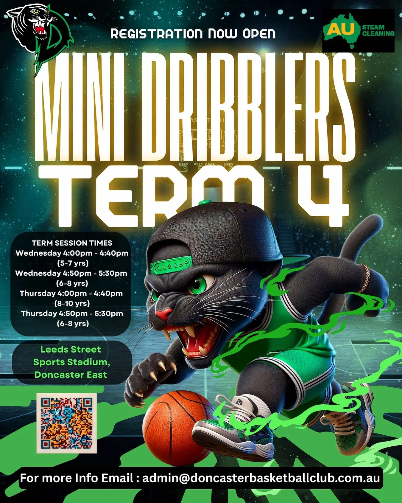 🔥Registrations are now open for mini dribblers term 4.🔥Sessions filled up fast for term 3 so make sure you get in quick to secure your preferred session time! 
Scan the QR code to register! Or else link is in bio and on the website🏀