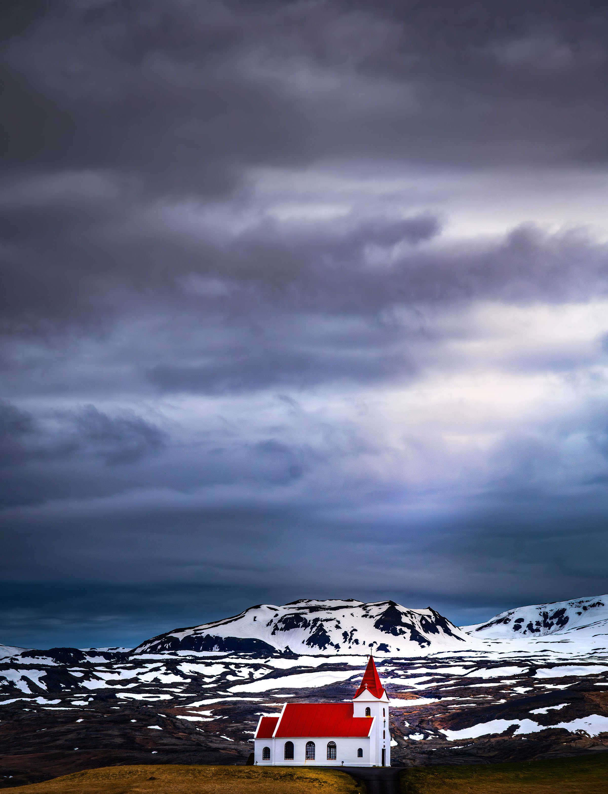 Ingjaldshólskirkja
Historic church located on the Snæfellsnes Peninsula in West Iceland. 
By Scott DuJardin