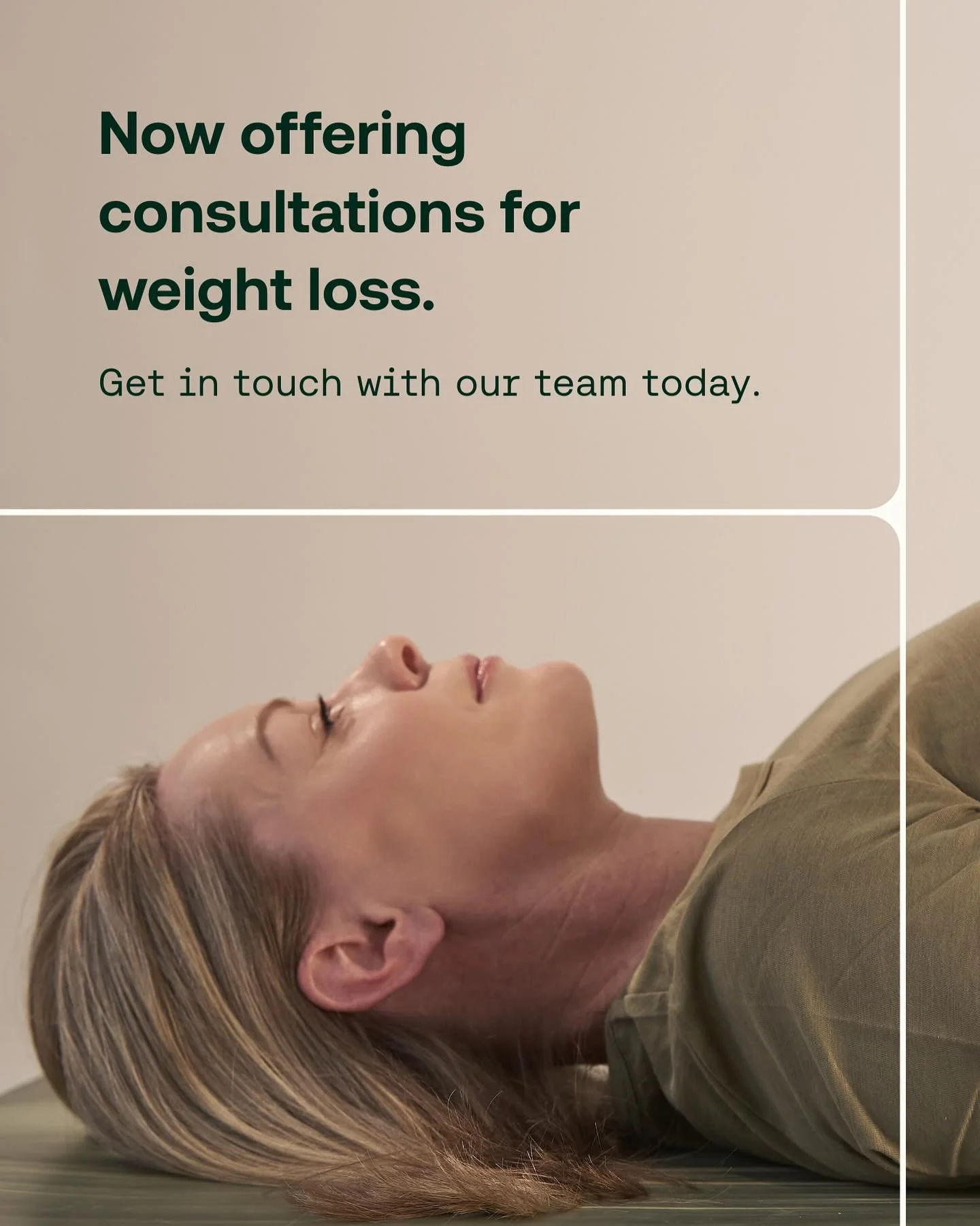 Consultations for weight management now available. 

Weight-related concerns may be to linked to clinical, hormonal, or lifestyle factors. 

We can help assess contributing causes and provide options for support. 

Follow link in bio to book your wei