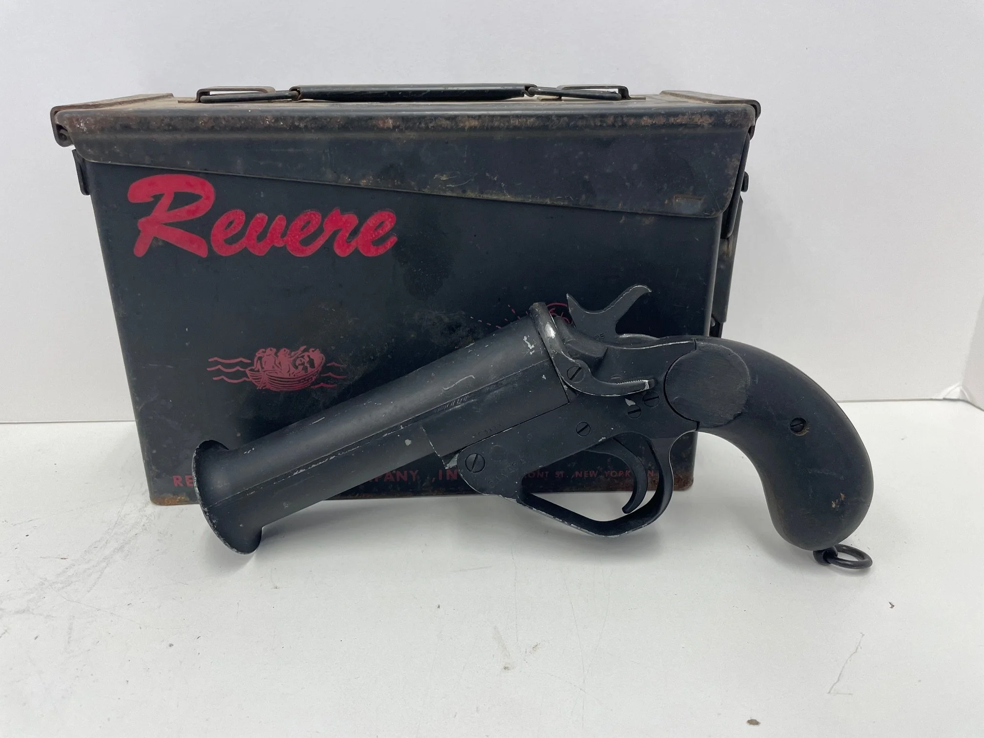 Original Canadian WWII  Very Webley No 1 Mk V Style Flare Signal Pistol $250