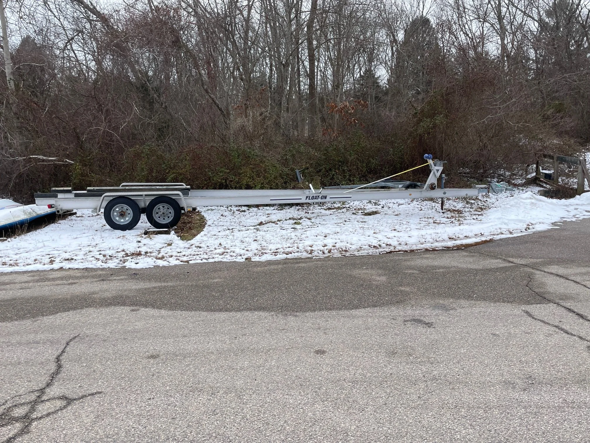 ALUMINUM 35' DUAL AXLE " Float on" BUNK TRAILER $3000