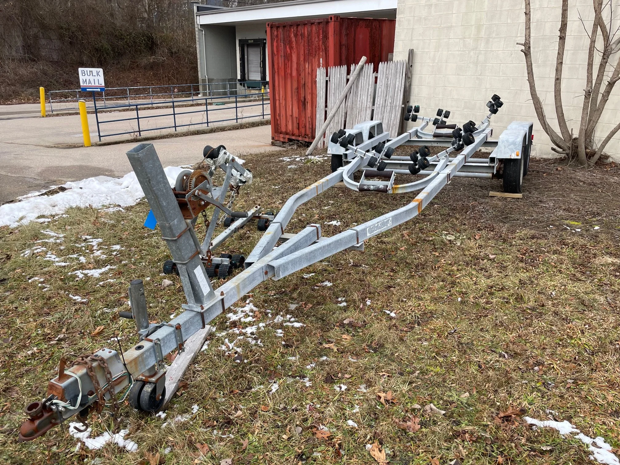 25' Long dual axle roller trailer $800