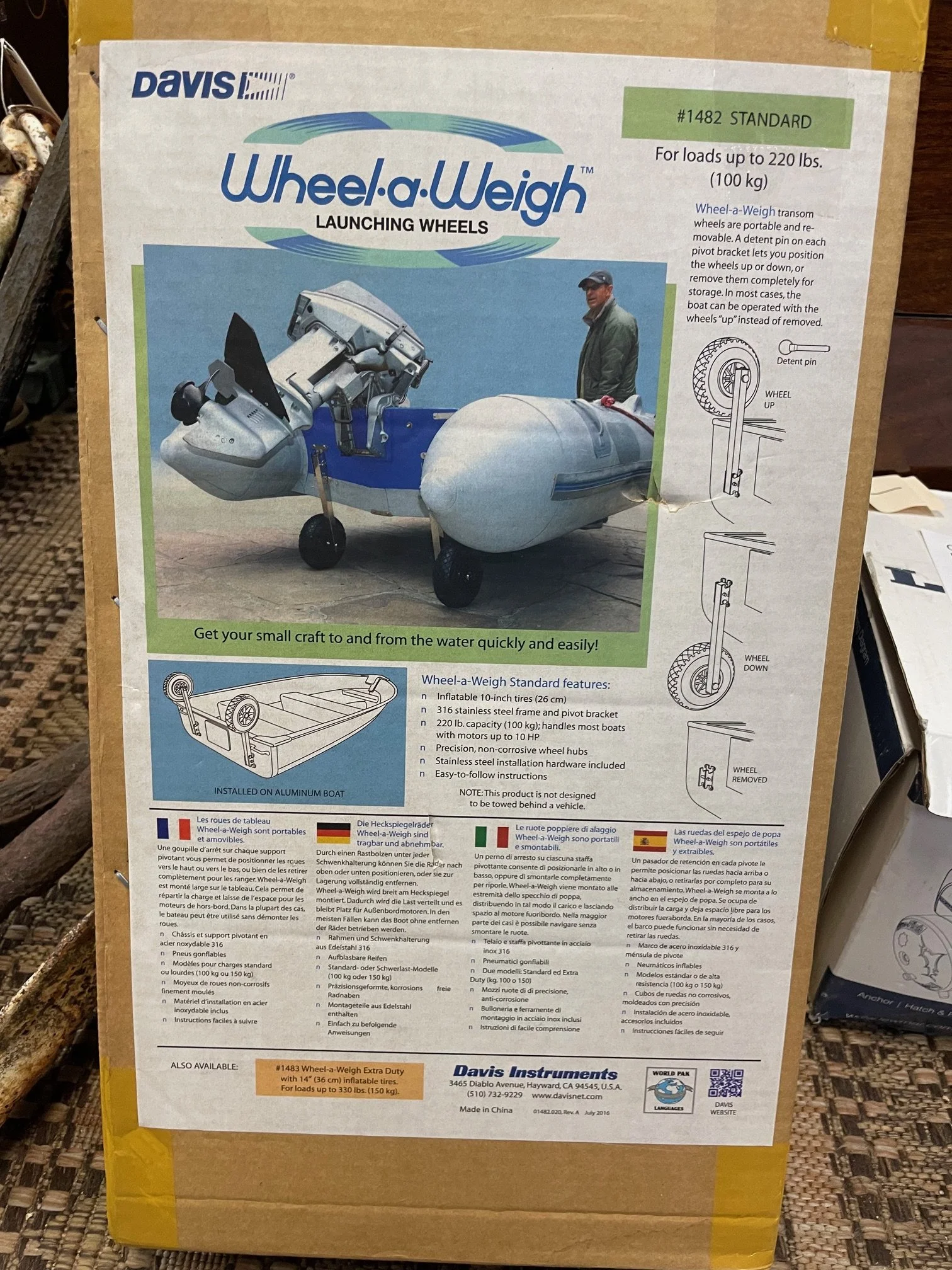 Davis Wheel-A-Weigh Launching Wheels $120.00