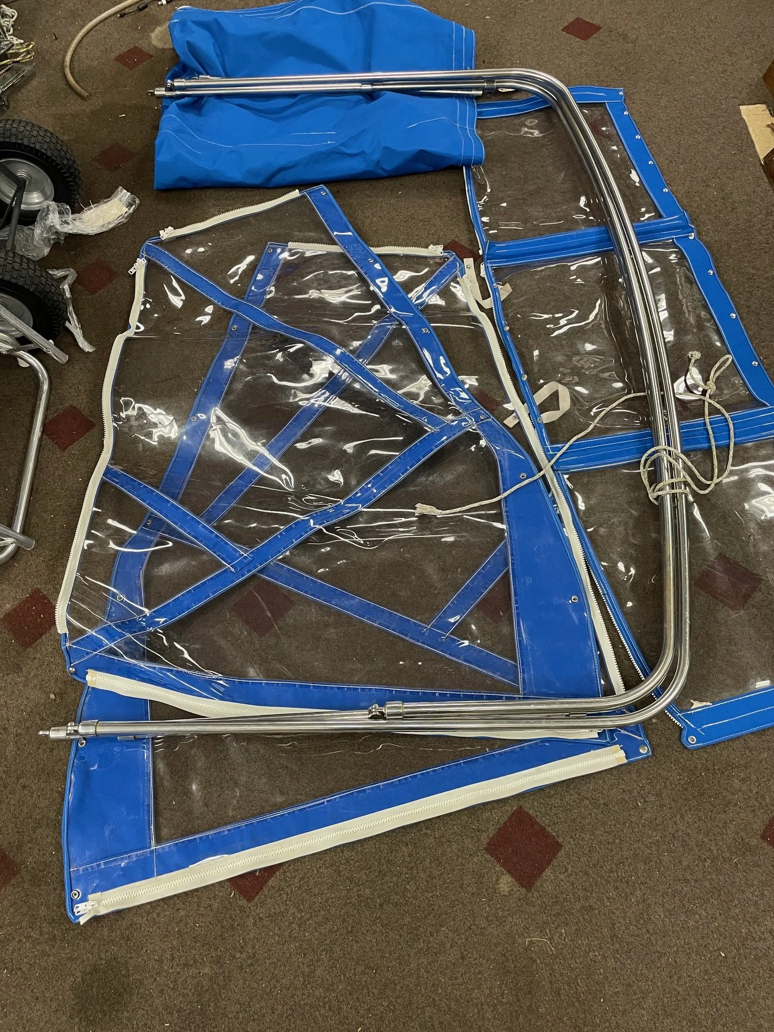 Bimini with canvas Stainless Steel frame 1988 Wellcraft  V20 6’8” wide $450.00