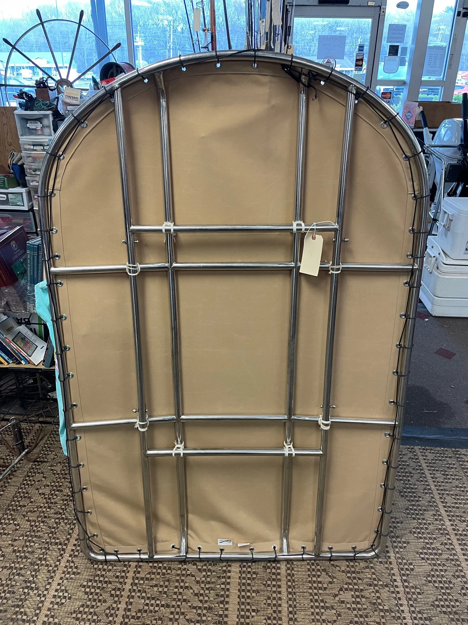 T-Top ,top only Stainless frame and canvas 43” x 65” $200.00