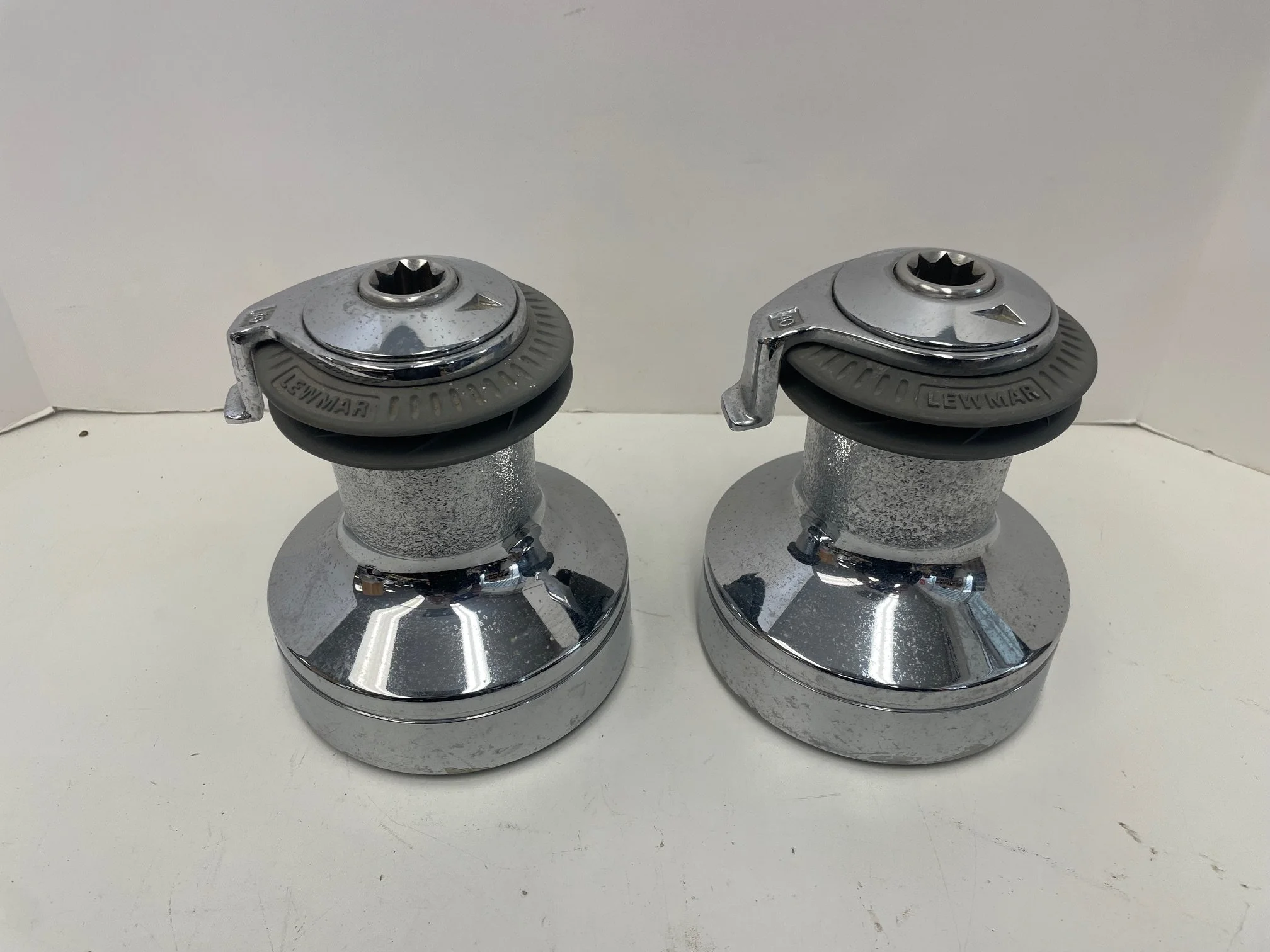 Lewmar 40 self tailing winches chrome pair $800