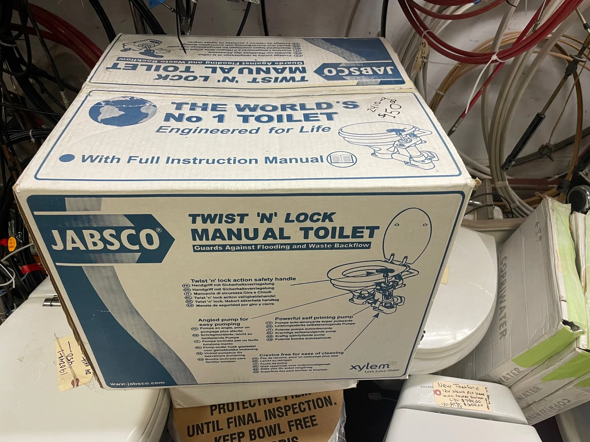 Jabsco Twist 'n' Lock Manual Toilet - 29090-5000 $150.00