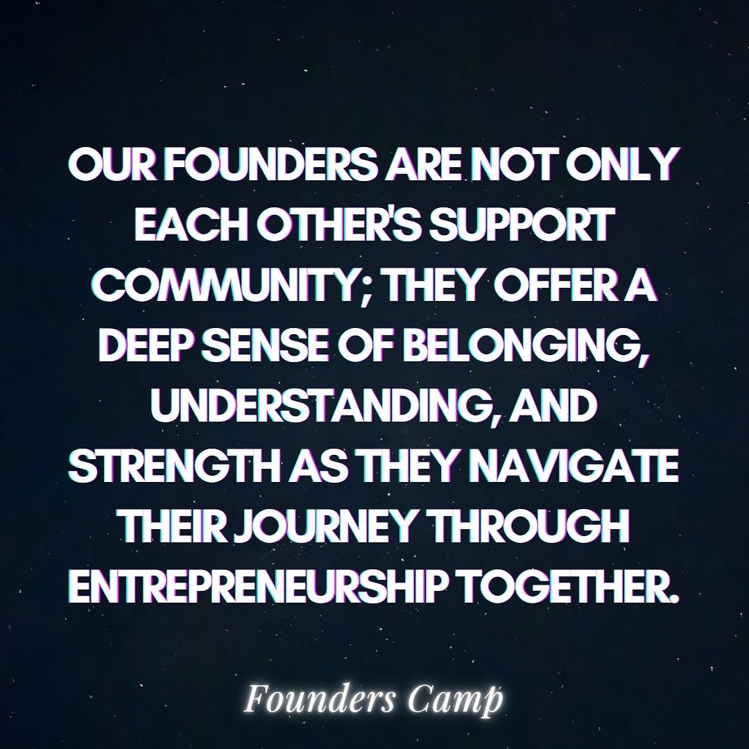 And that&rsquo;s exactly how it should be ✨ #founderscamp