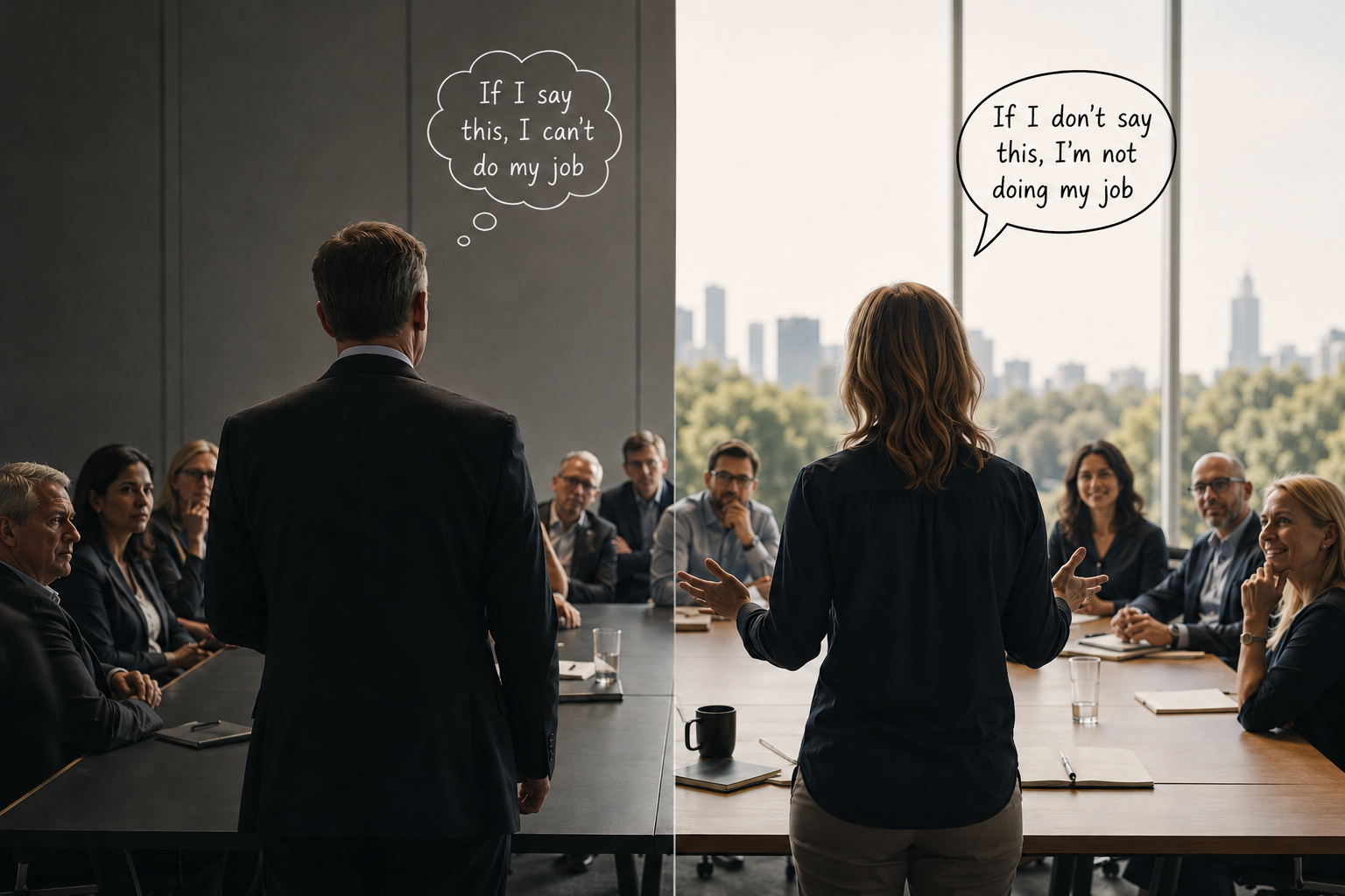 Why the manager is usually the wrong person to facilitate the conversation