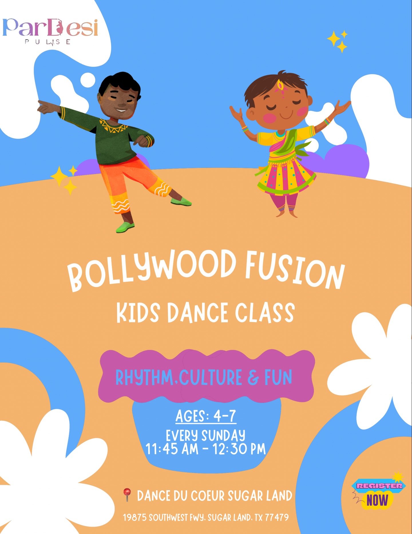 New year, new moves! 💃🔥
ParDesi Pulse is starting 3 new dance batches this January!

👧 Ages 4&ndash;7 | Sugar Land (Sun 11:45&ndash;12:30)
🧒 Ages 8&ndash;12 | Sugar Land (Sun 12:30&ndash;1:30)
🕺 Adults | Houston (Wed 7&ndash;8 PM)

🎶 Bollywood 