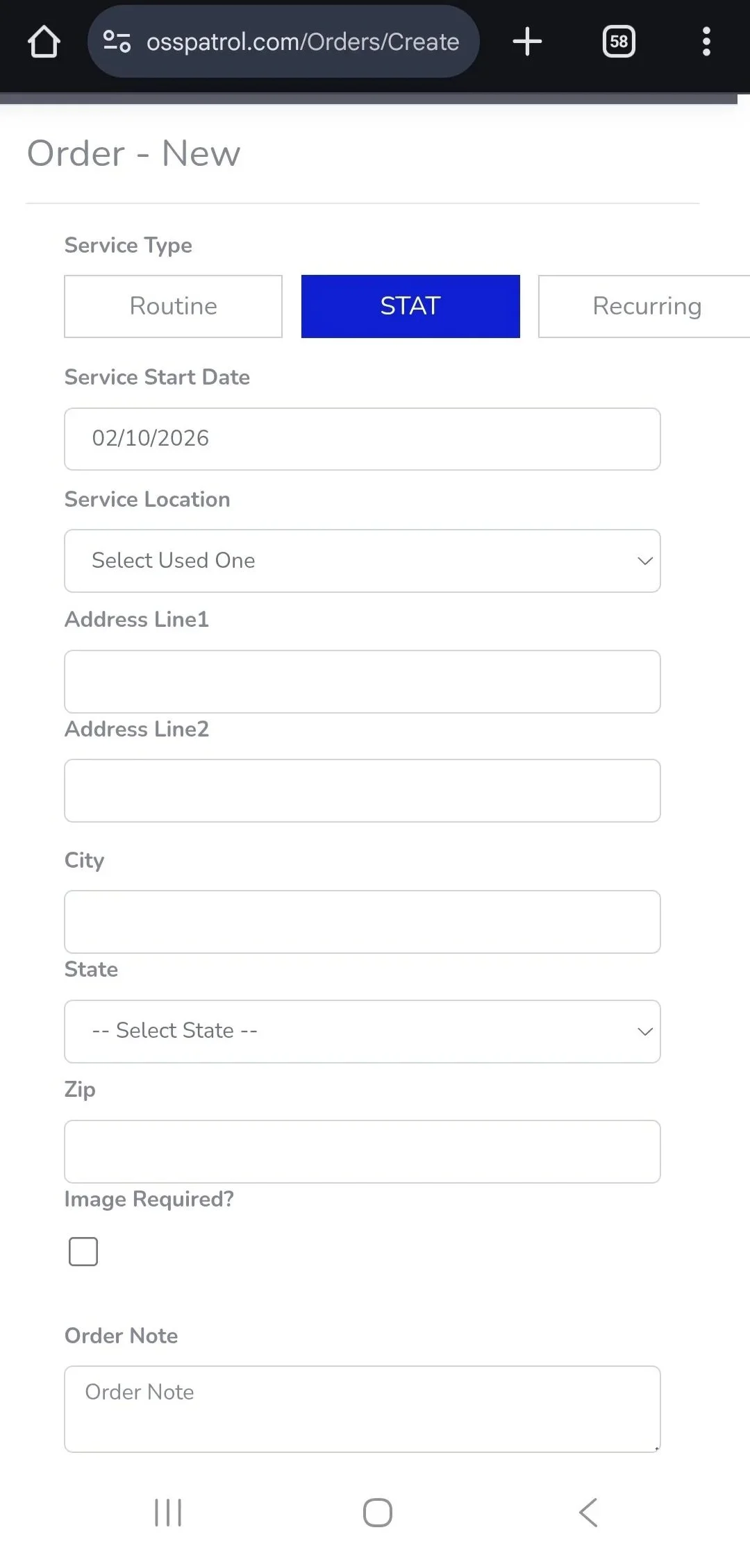 Optimized Security Services client portal: Easily place, track, and audit Guard & Patrol orders online. Secure, real-time management for Southern California properties.