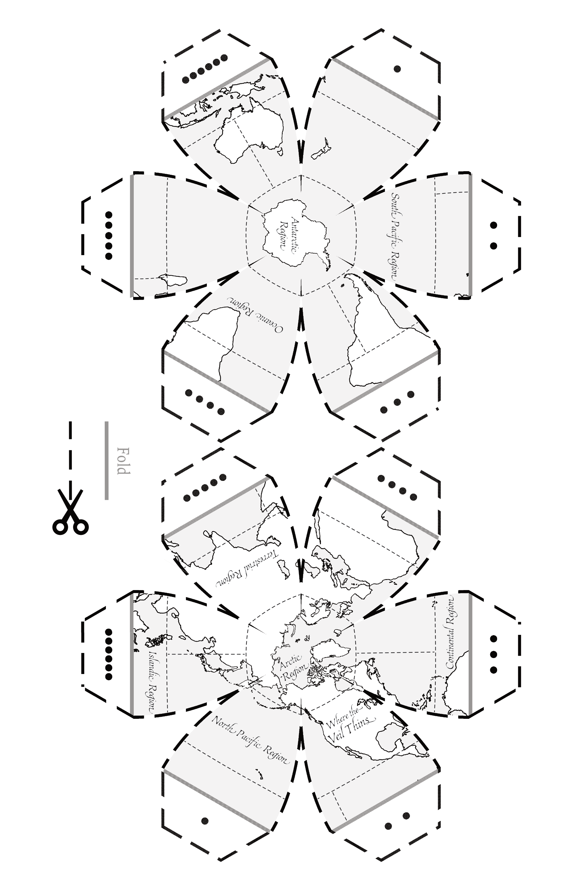 Full-page globe template