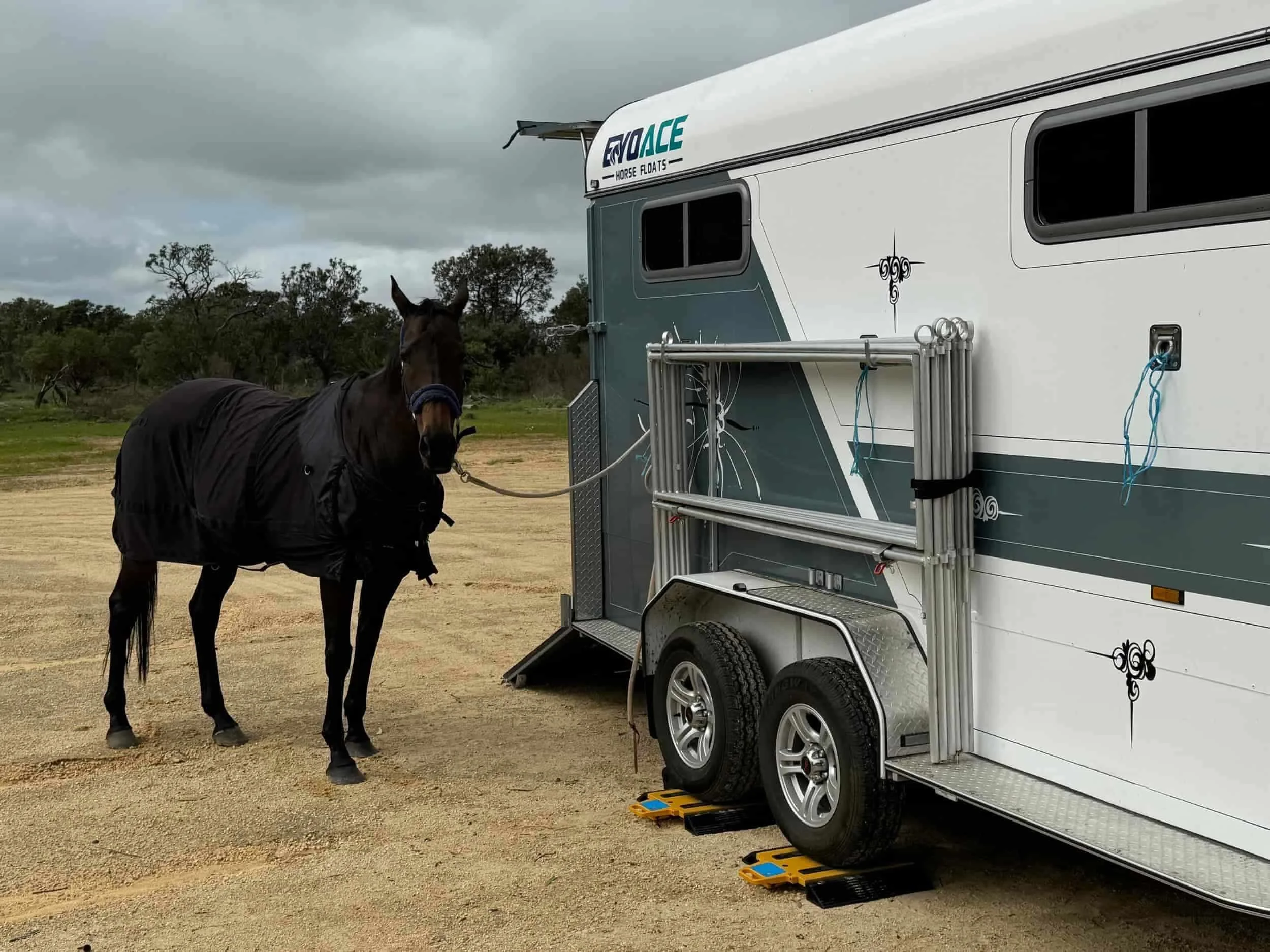 Horse float weighing in process | Mobile Caravan & Vehicle Weighing Service | South East QLD