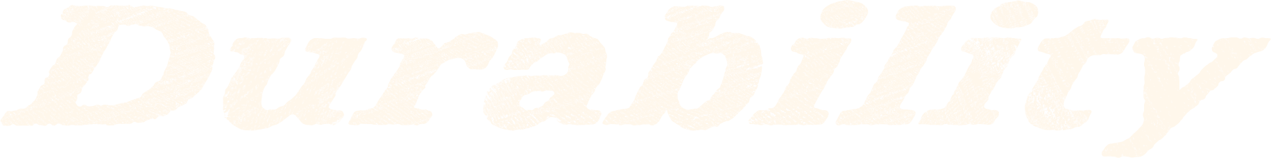 Distressed serif type: Durability