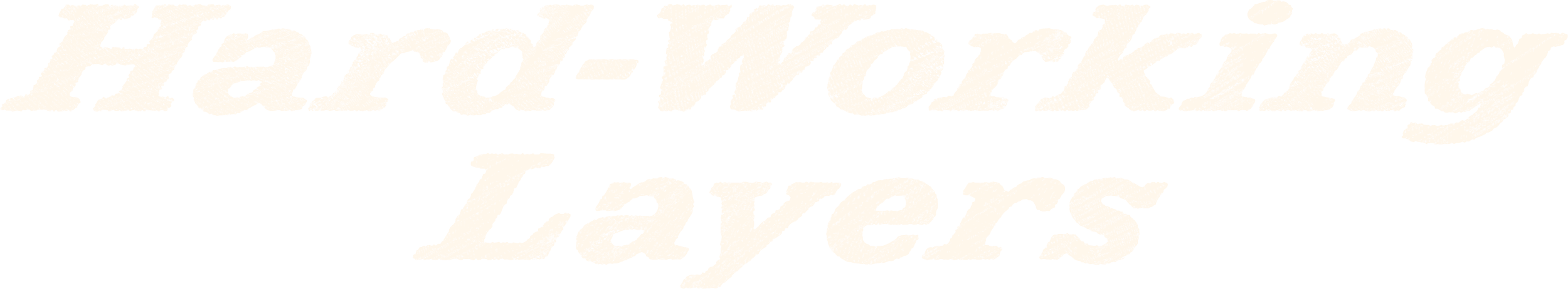 Distressed serif type: Hard working Layers