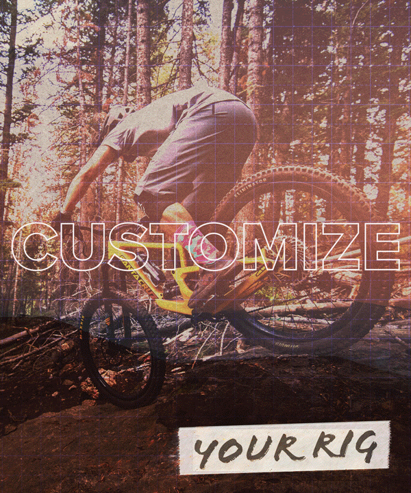Customize Your Mountain Bike animated collage for Competitive Cyclist