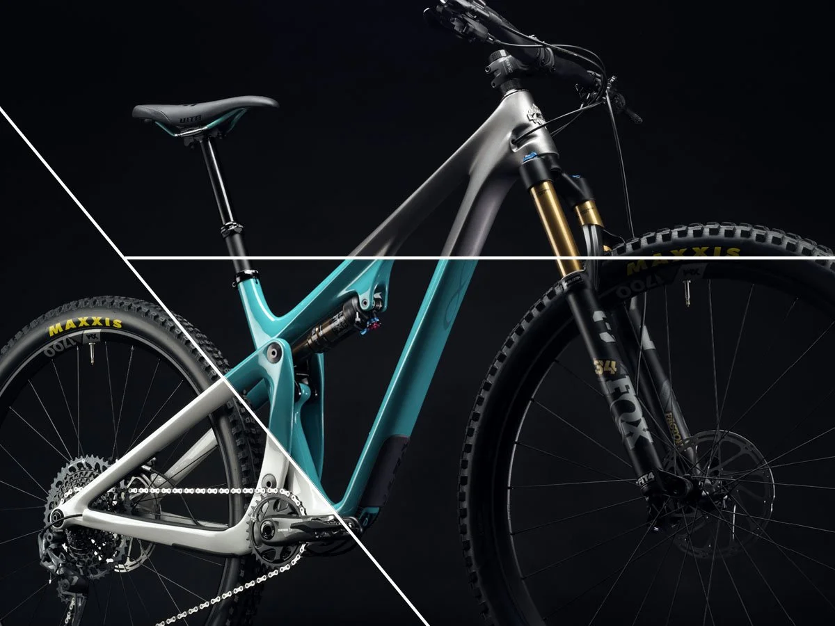 silhouette of bike against white background, attached to a Wahoo trainer 