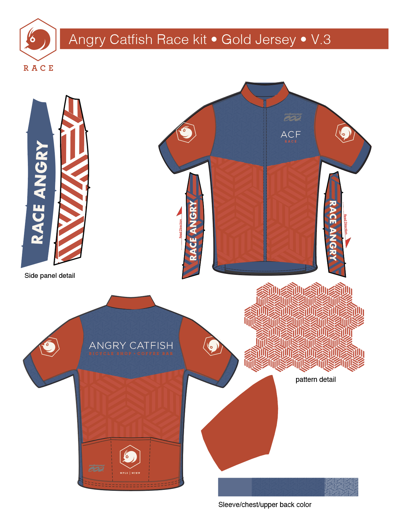 Angry Catfish Team Kit Design