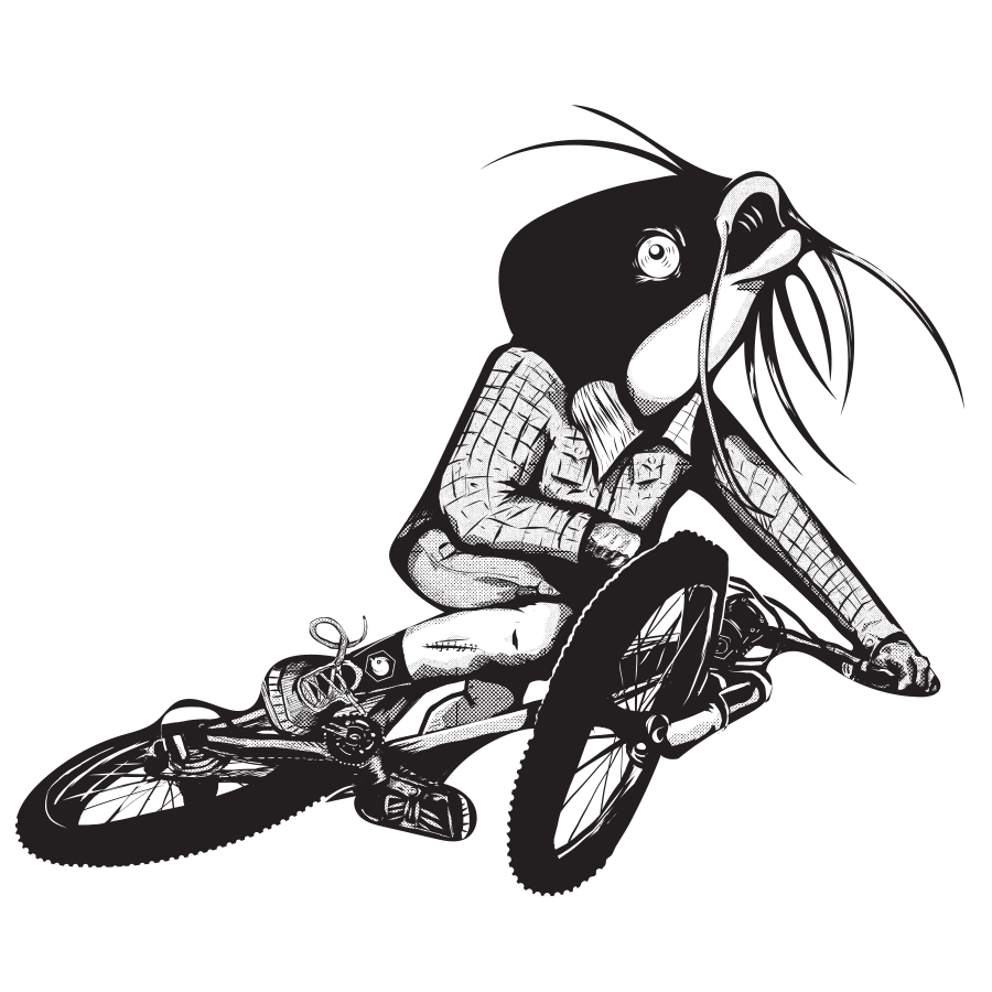 Illustration in nodding respect to the Gary Fisher Marlin