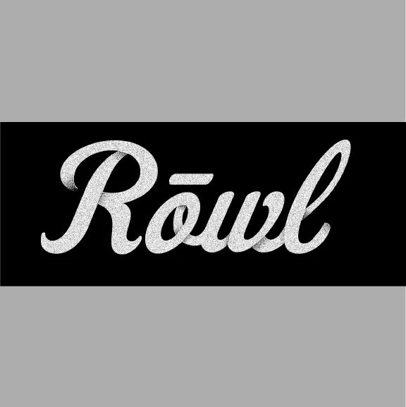 Graphic play with the Rowl wordmark