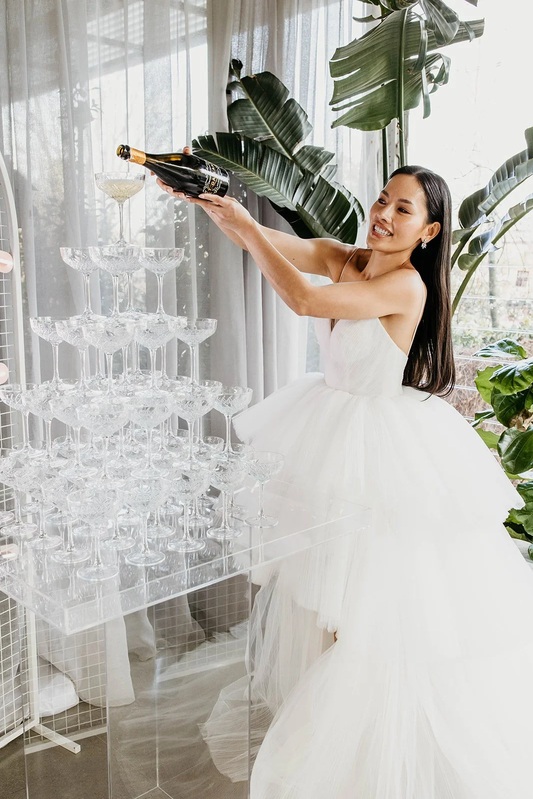Champagne tower