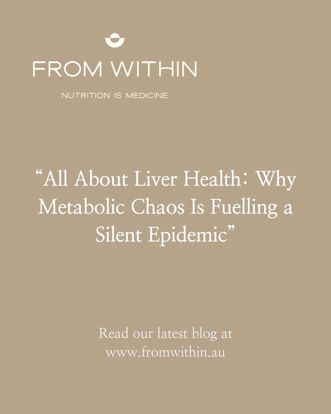 🧬 Liver alert: MASLD hits 1 in 3 Aussies, even &quot;skinny fat&quot; youth (7.6% teens affected by ultra processed foods &amp; soft drinks&mdash;sugary or zero increase risk by 60%). FROM WITHIN&rsquo;s new blog, All About Liver Health: Why Metabol