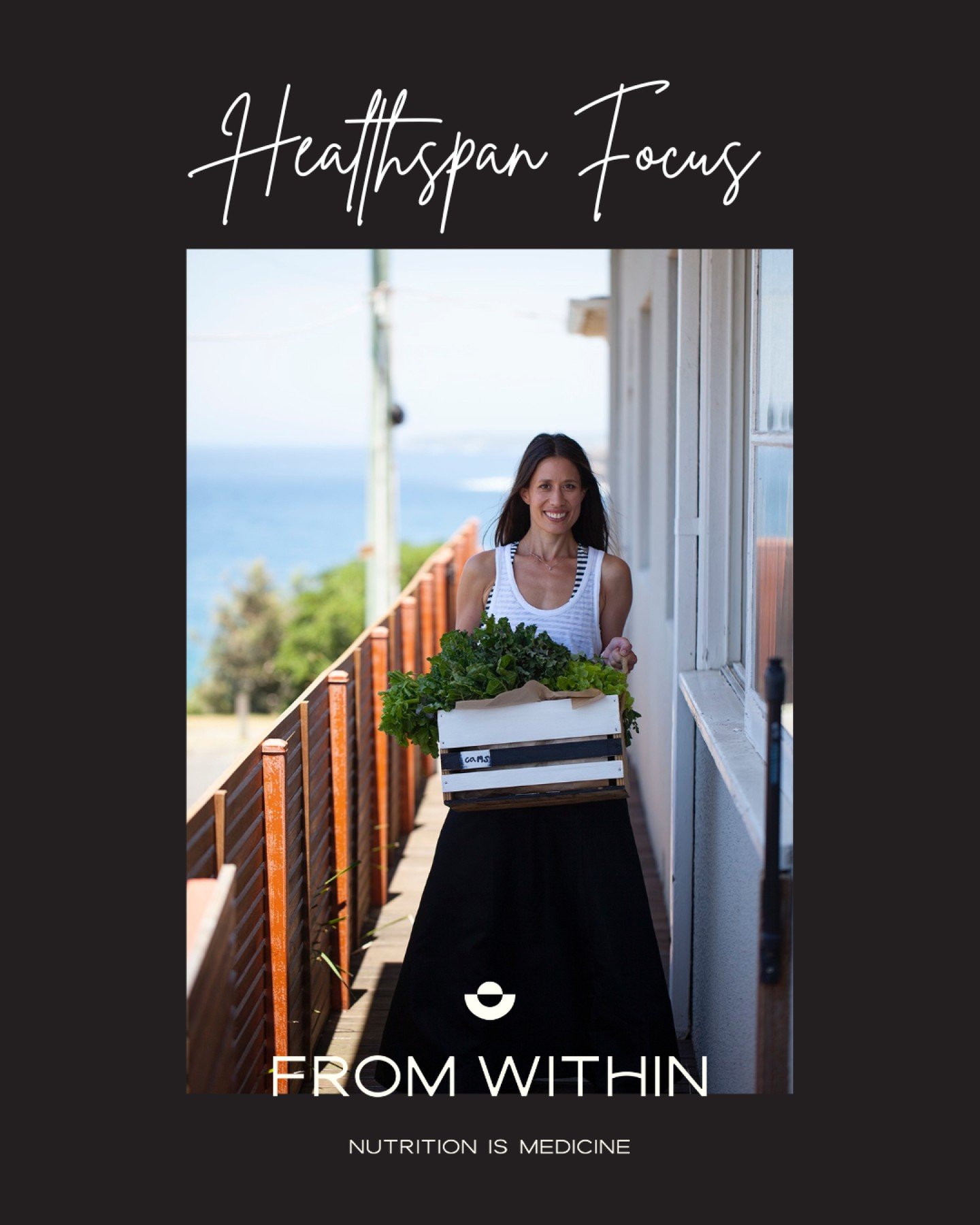 Age gracefully &amp; invest in your future health, from within with these tips!

🍎 Focus on whole fruits and veggies that are rich in antioxidants and polyphenols!
🏃&zwj;♀ Engage in daily exercise. Aim for 30+ minutes a day. 
🥩 Eat enough good qua