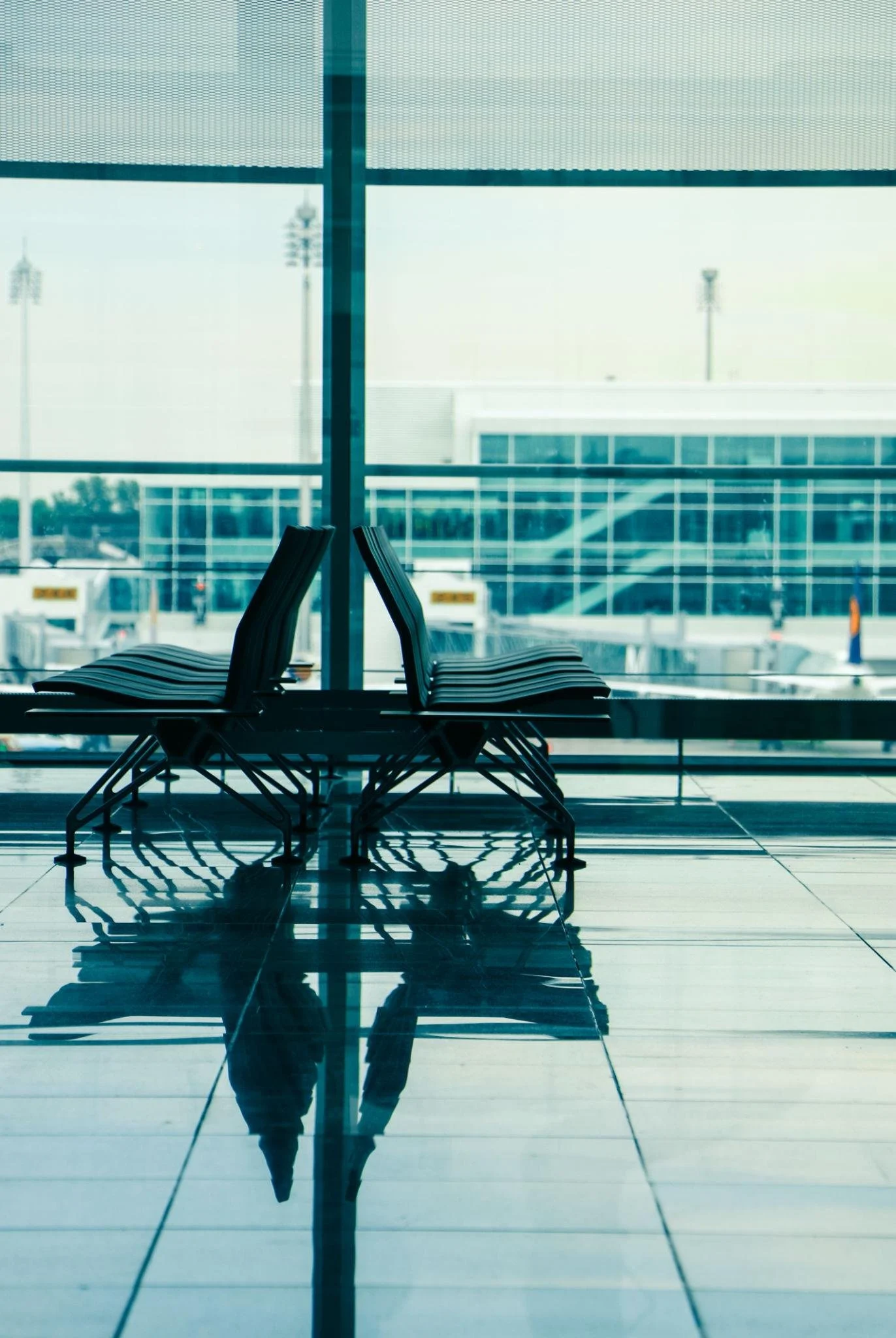 Chairs at LAX airport in Los Angeles