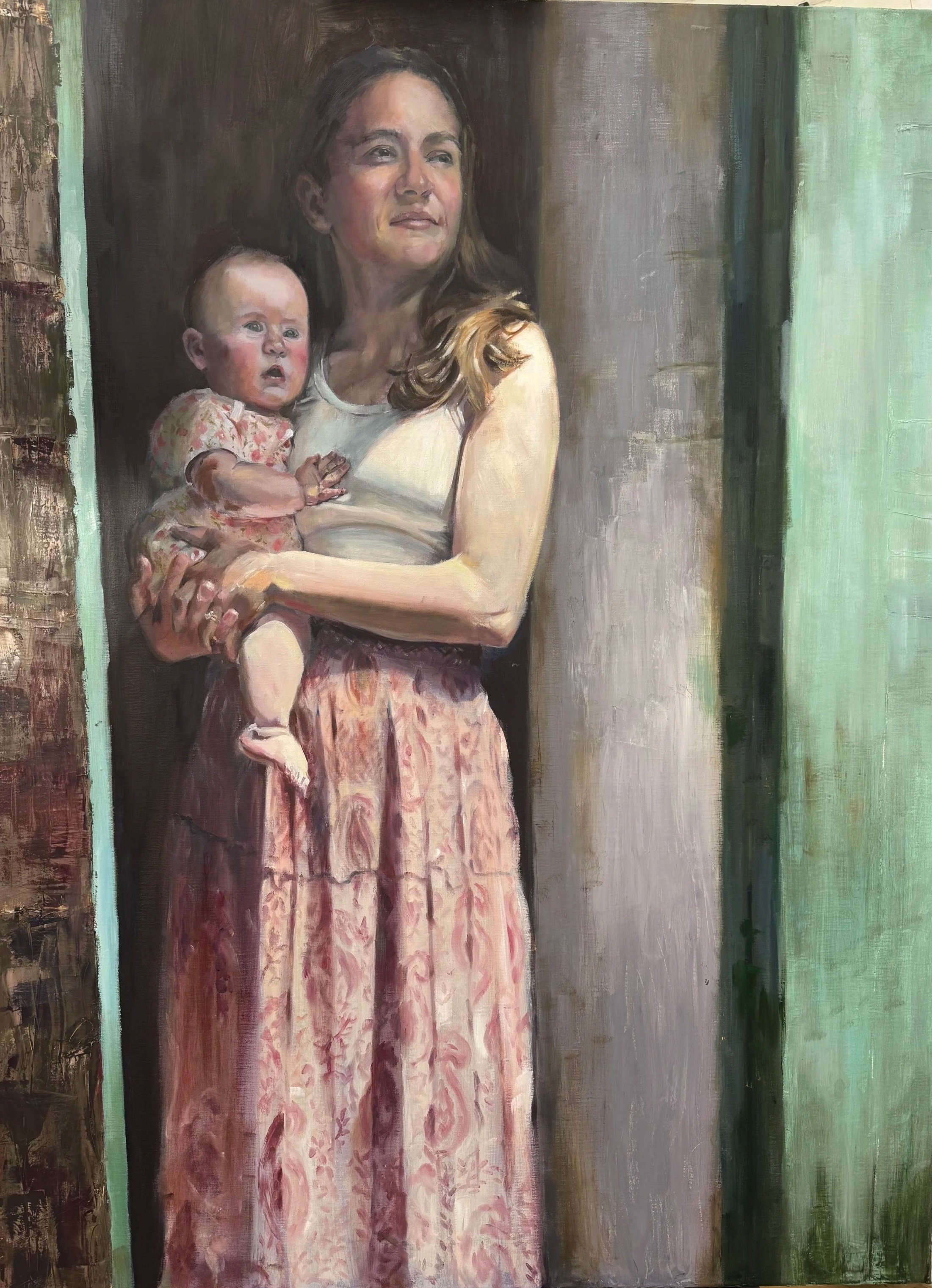 Phoebe and Gaia 120cm x 90cm