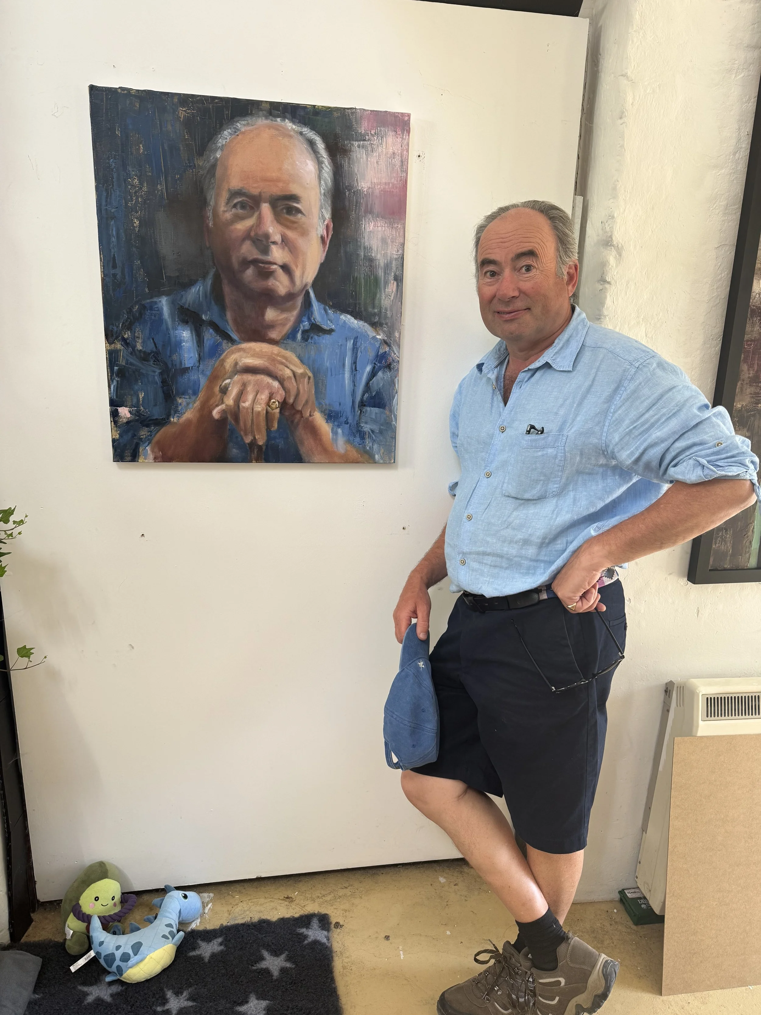 Stephen with his portrait