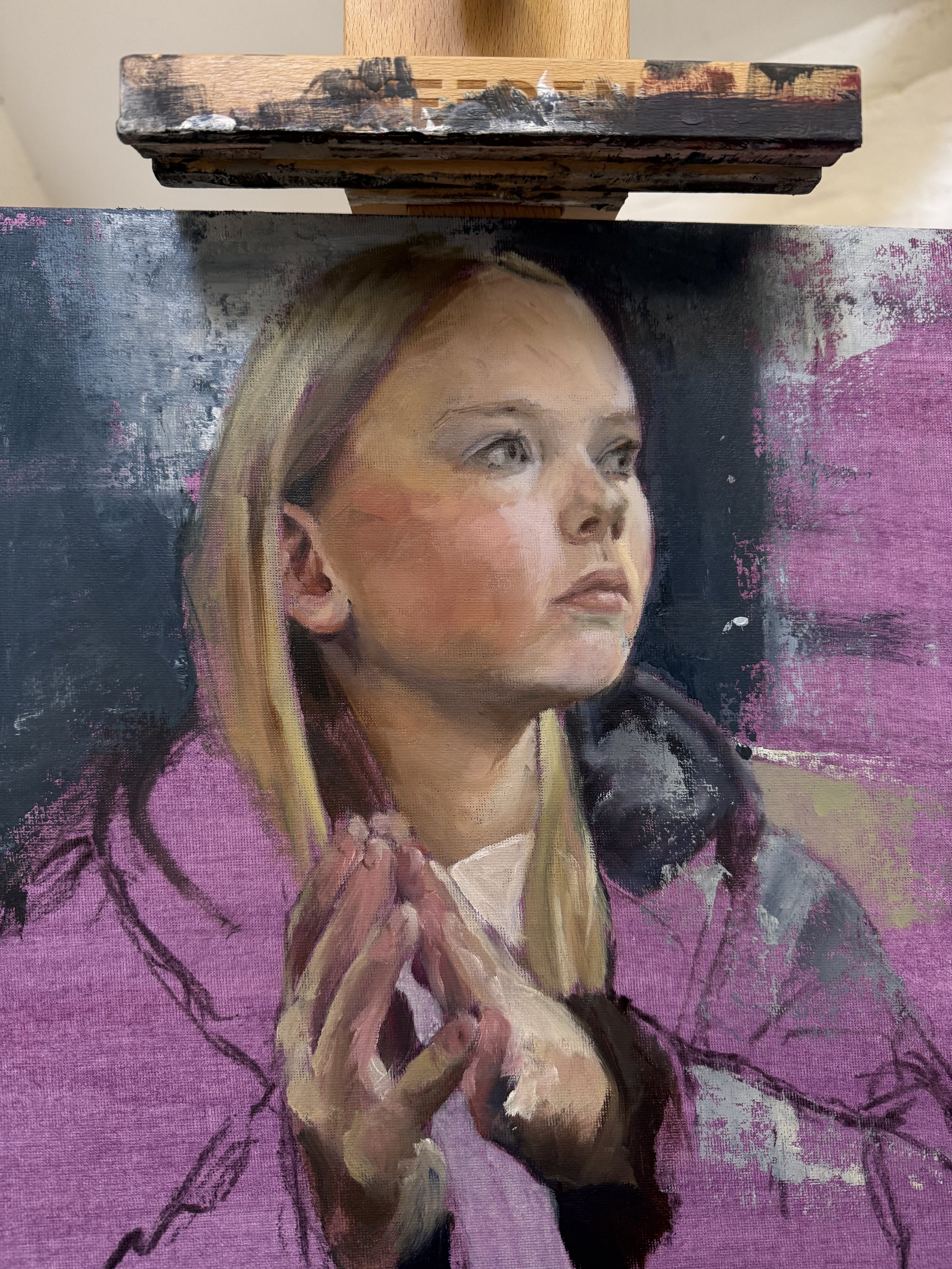 Mila - oil on board 40cm x 60cm