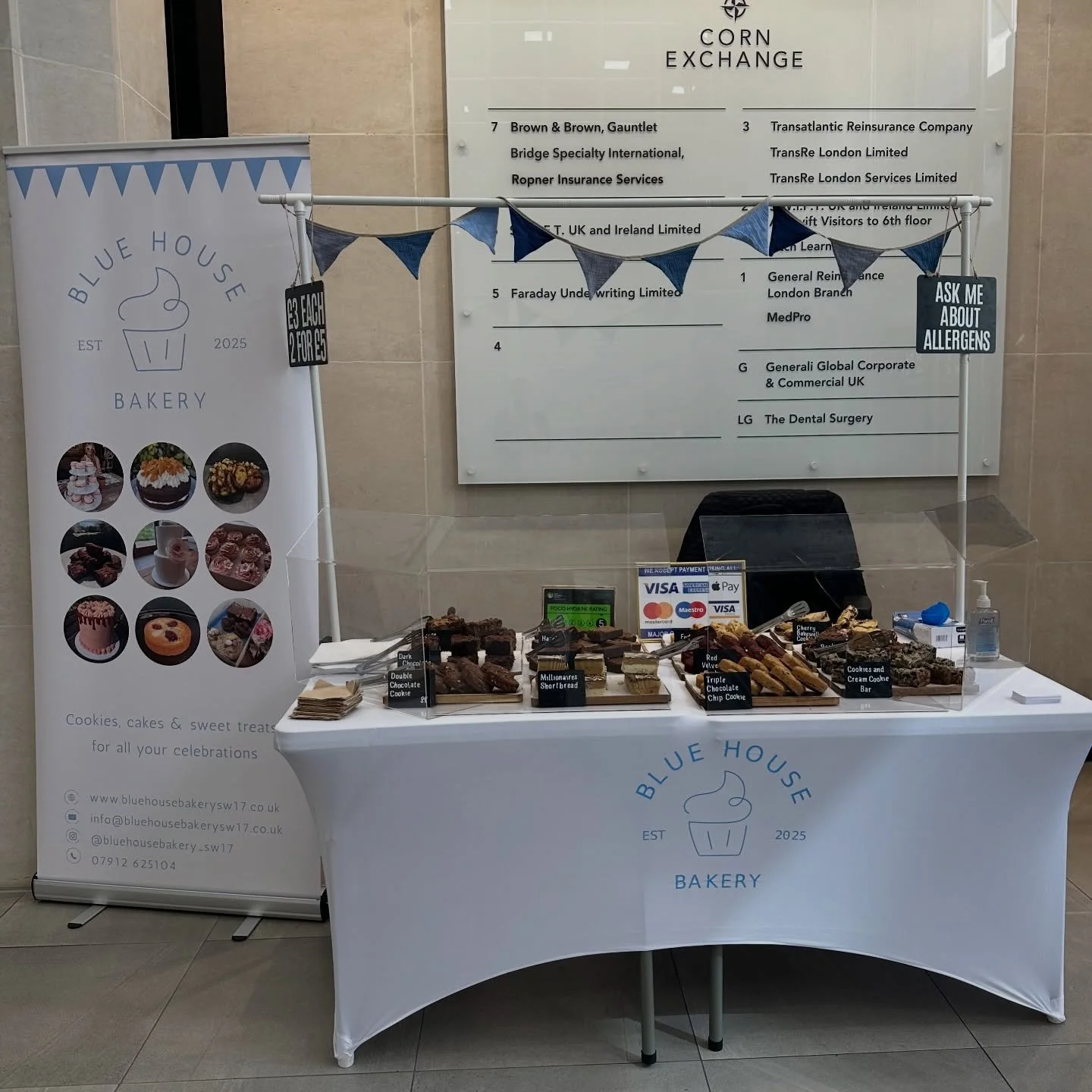 Delighted to be at Corn Exchange, 55 Mark Lane for today&rsquo;s pop up - all the usual treats available! 

Fingers crossed the tube strike doesn&rsquo;t impact things too much 🤞🏻😬

@vendorbookinguk