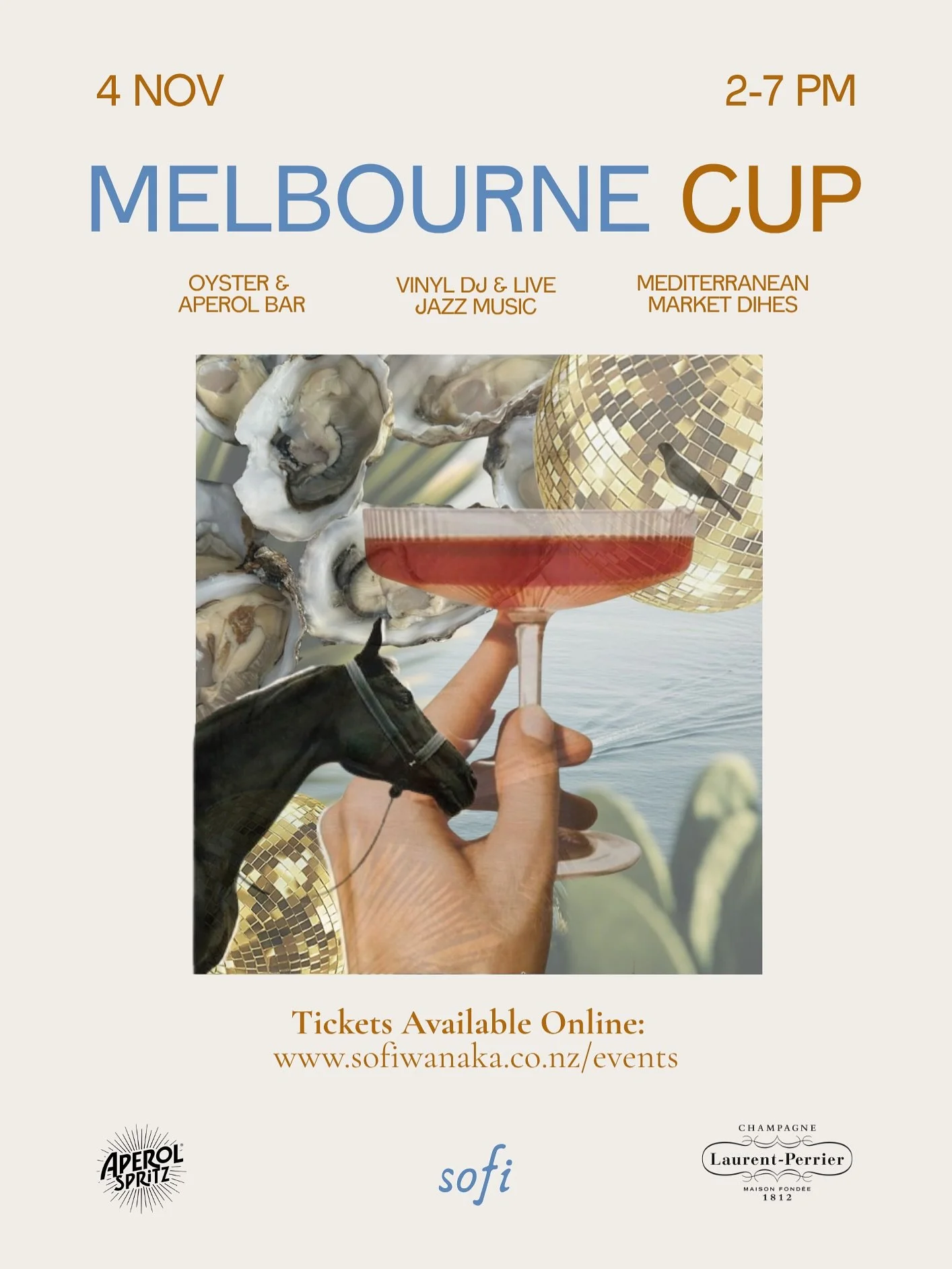 Gather your friends, dress up, and join us for an evening where race-day energy meets the Mediterranean spirit.

Your ticket includes a glass of champagne upon arrival, a full Mediterranean experience

&mdash; Watch the race on big screen 

&mdash; I