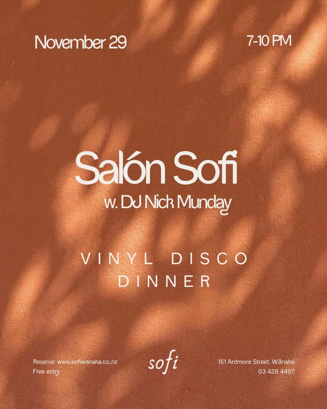 We&rsquo;re excited to welcome our funk&ndash;soul brother Nick Munday to our musical residency at Salon Sofi, presenting vibrant dinners and lively night sessions every two weeks to elevate your Saturday night experience.

Originally from the wild N